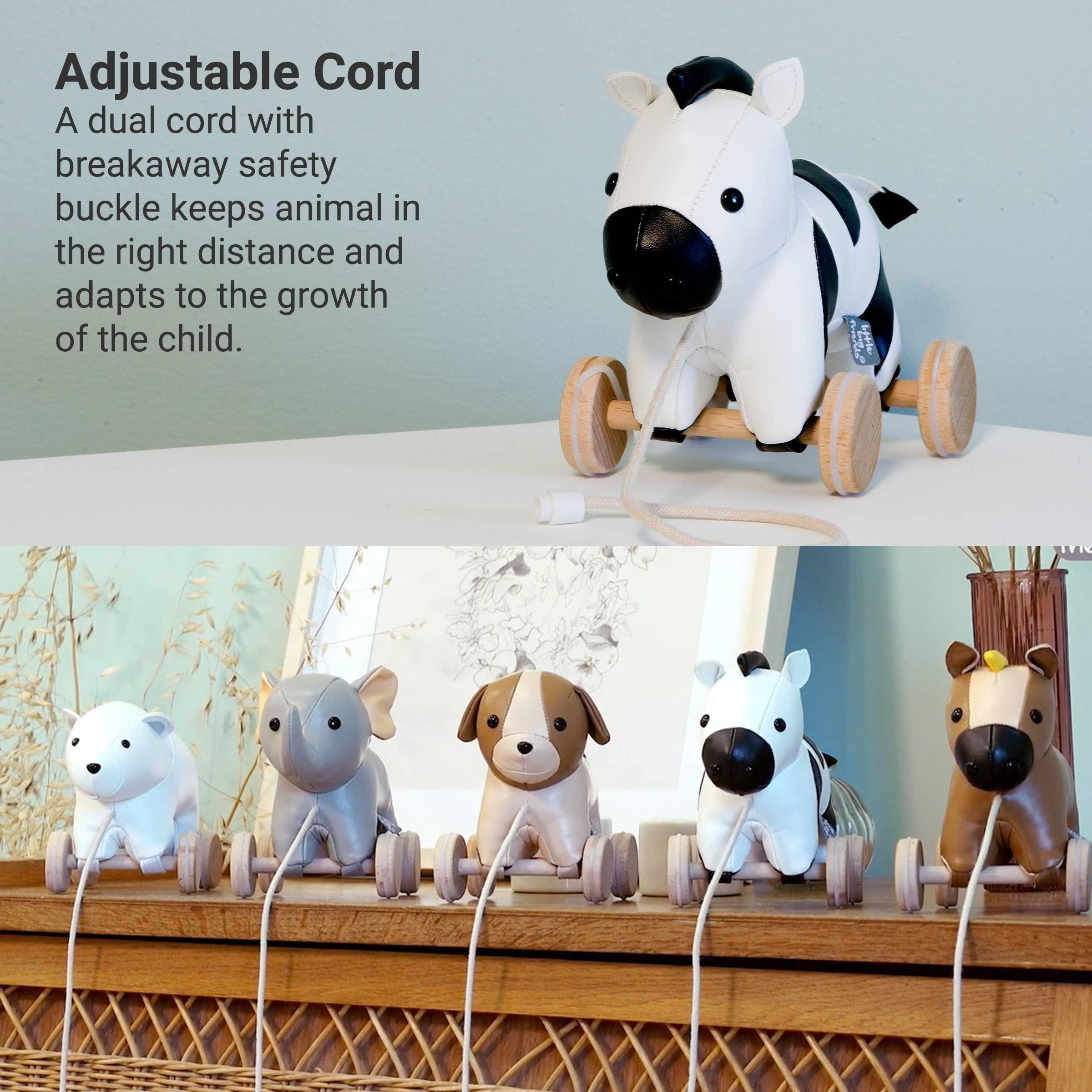 Pull Along Friends - Robert the Zebra, Plush Toy image number 2