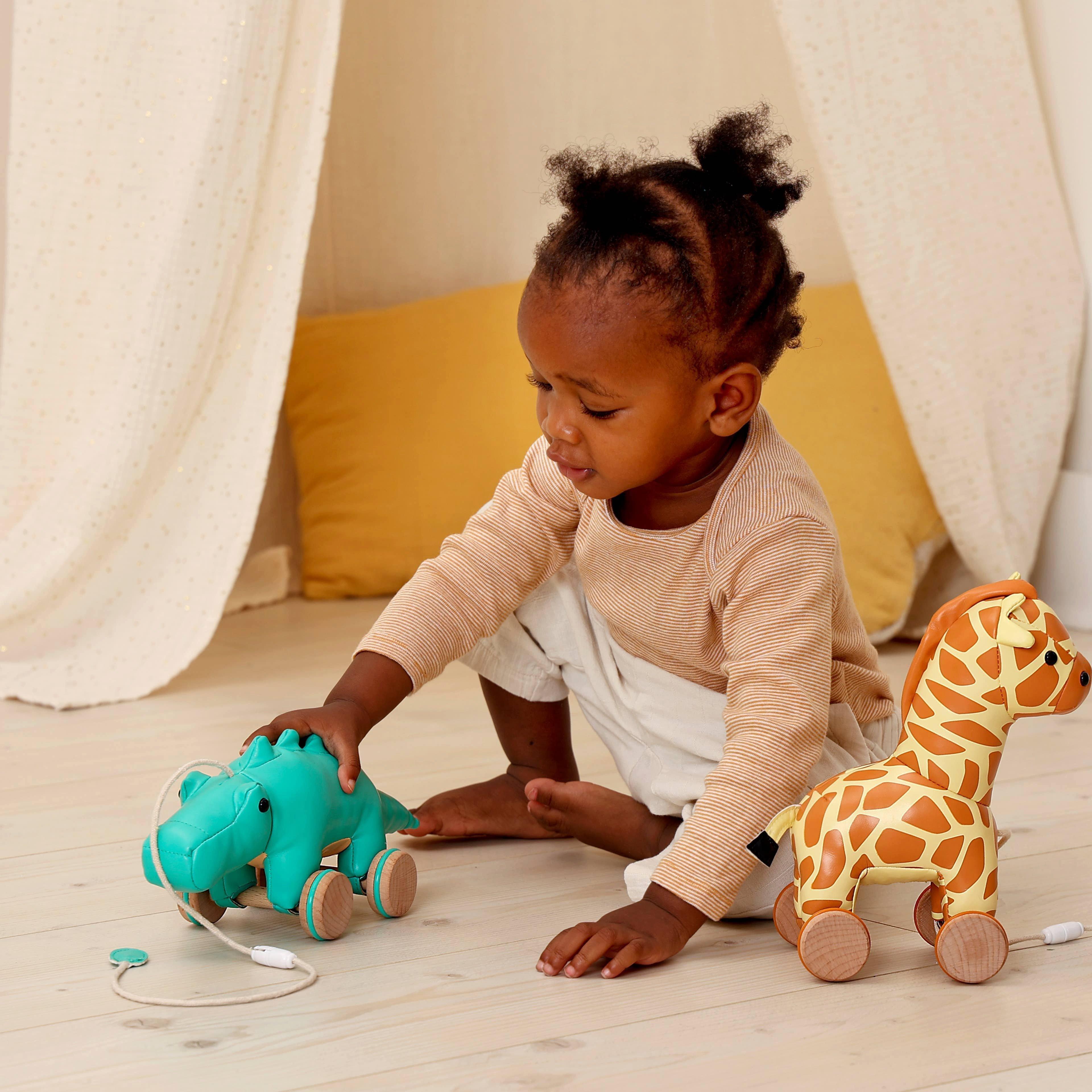 Pull Along Friends - Achille the Crocodile, Plush Toy image number 3