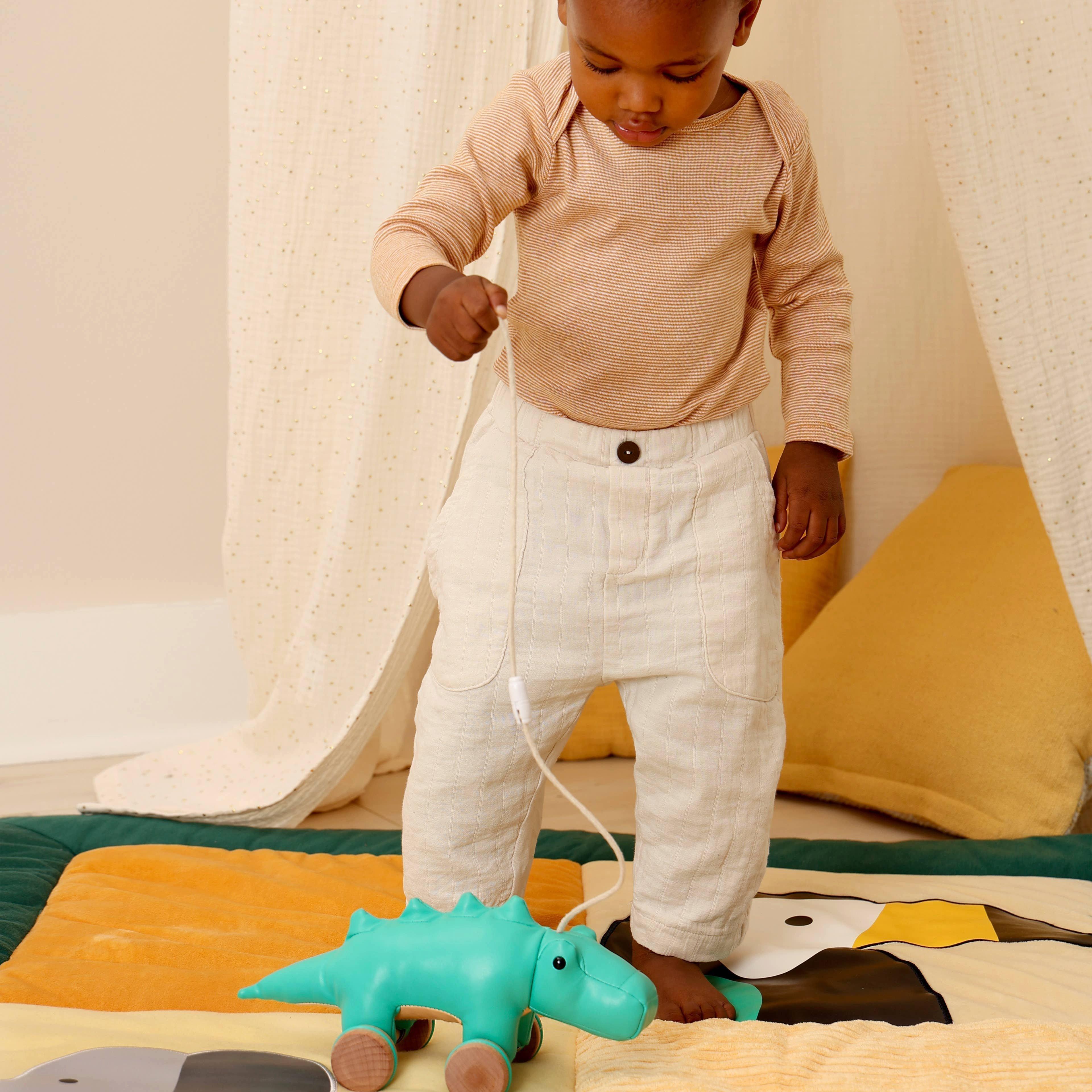 Pull Along Friends - Achille the Crocodile, Plush Toy image number 1