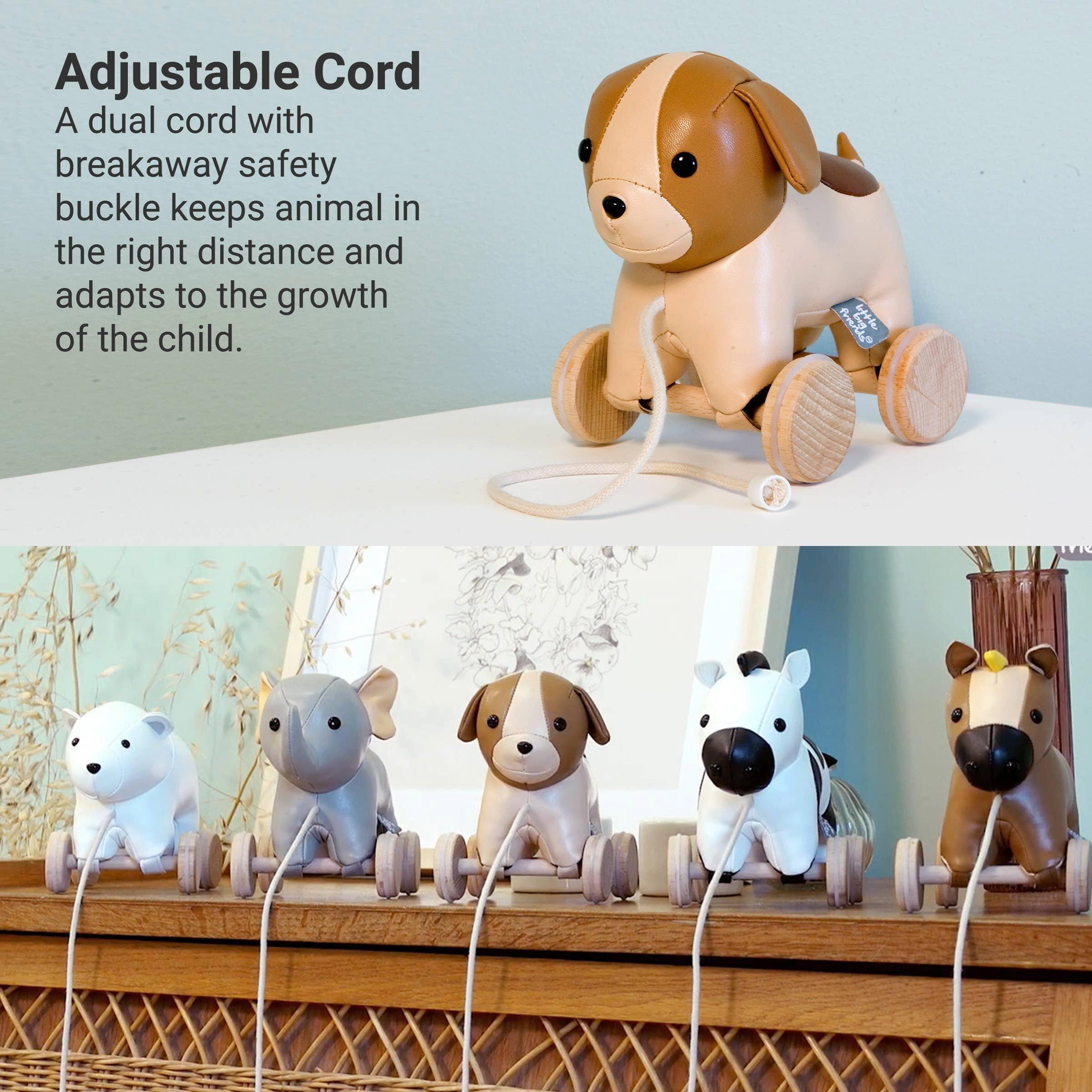 Pull Along Friends - Adrien the Dog, Plush Toy image number 2