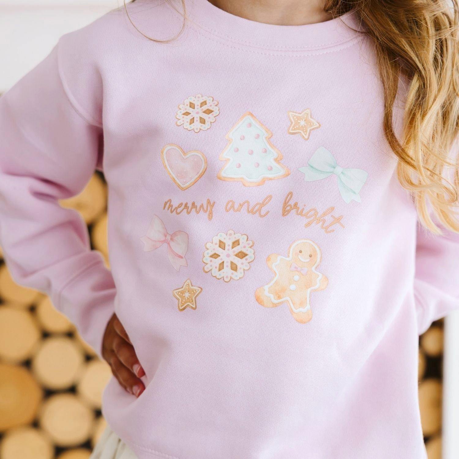 Merry and Bright Gingerbread Christmas Sweatshirt image number 2