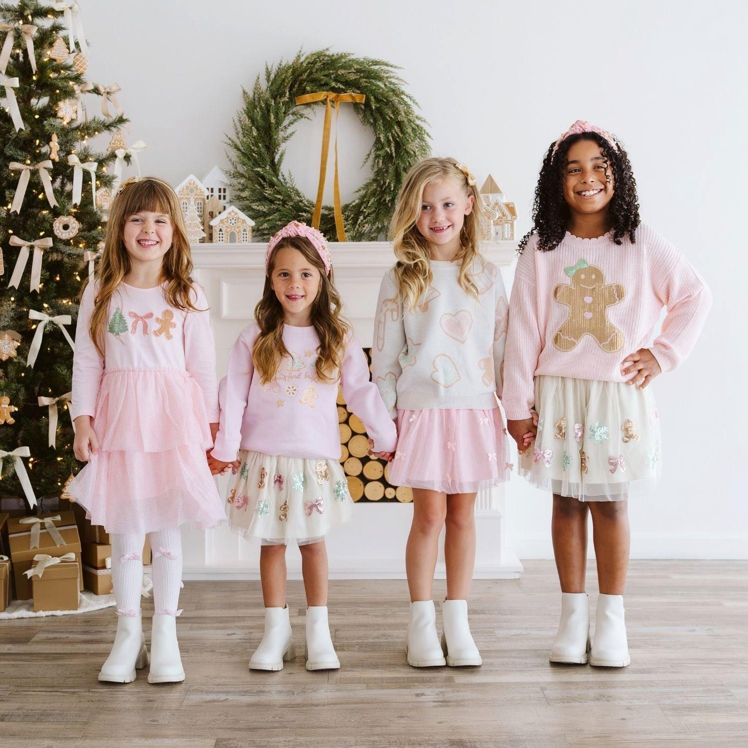 Merry and Bright Gingerbread Christmas Sweatshirt image number 4