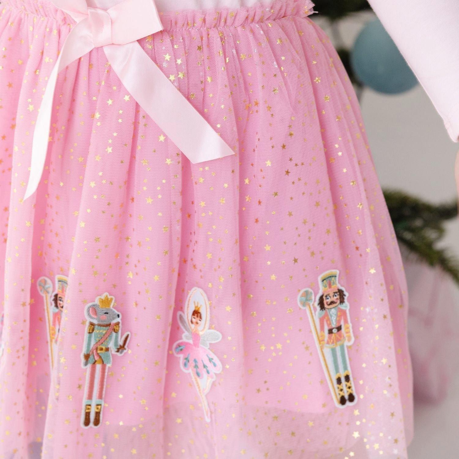 Nutcracker Applique Christmas Long Sleeve Dress image number 2