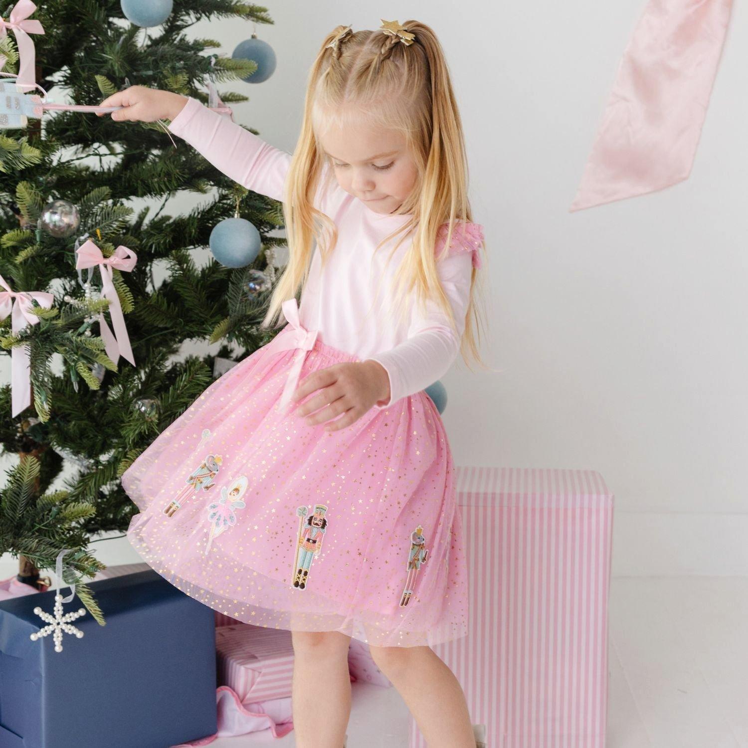 Nutcracker Applique Christmas Long Sleeve Dress image number 4