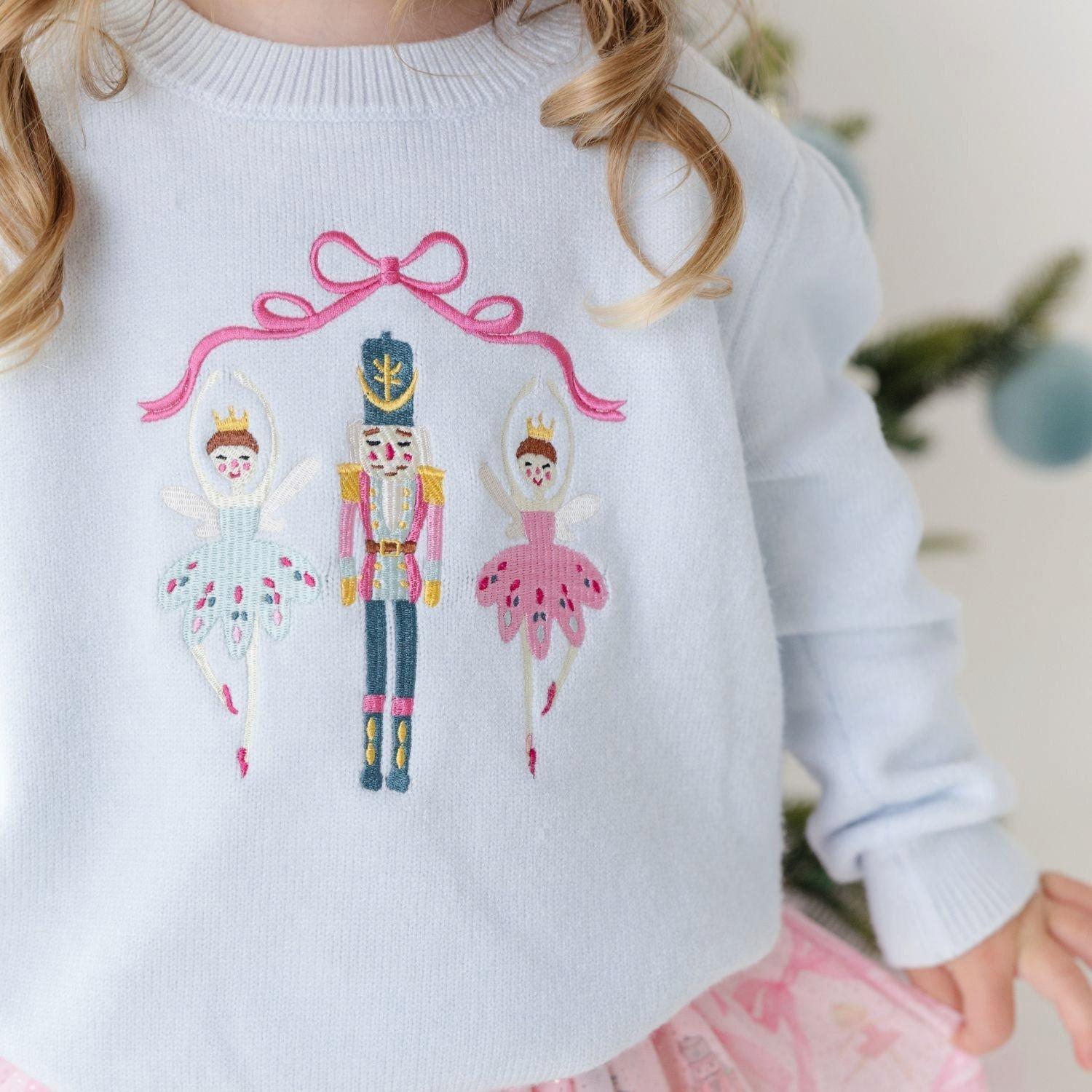 Nutcracker Embroidered Christmas Sweater image number 2