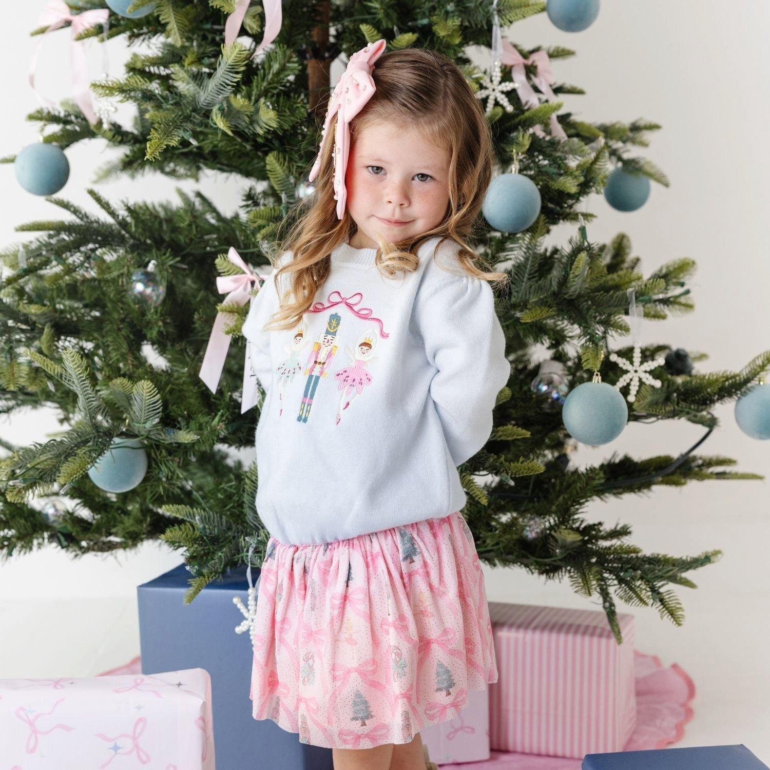 Nutcracker Embroidered Christmas Sweater image number 1