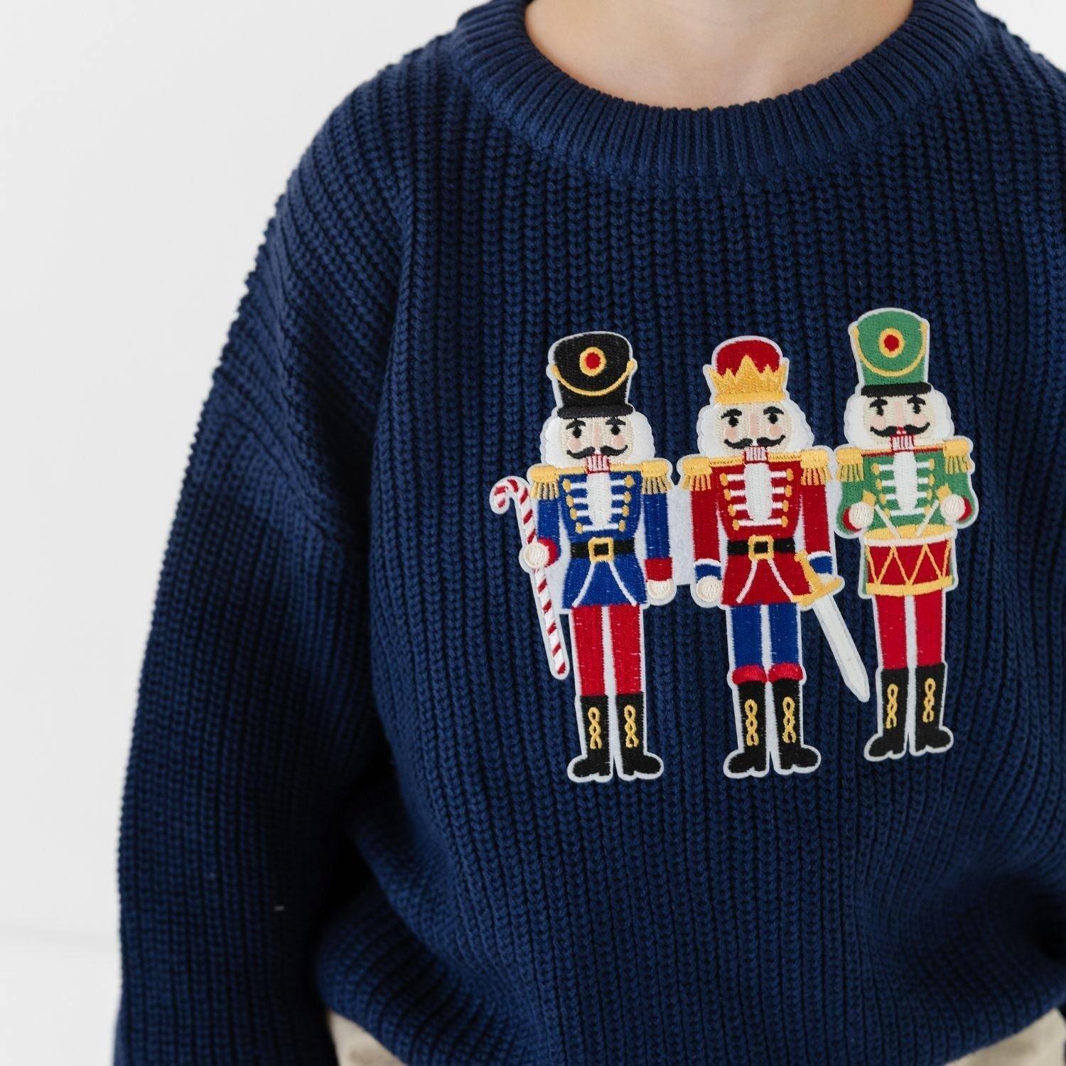 Nutcracker Patch Christmas Sweater image number 2