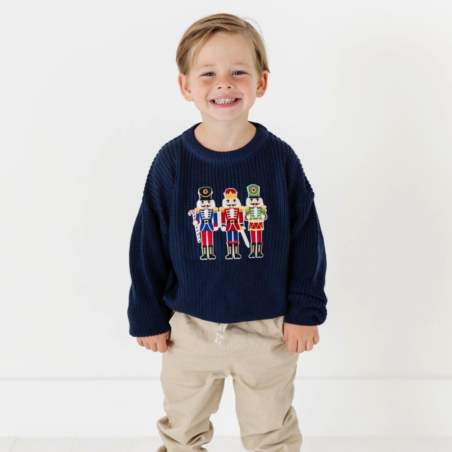 Nutcracker Patch Christmas Sweater image number 1