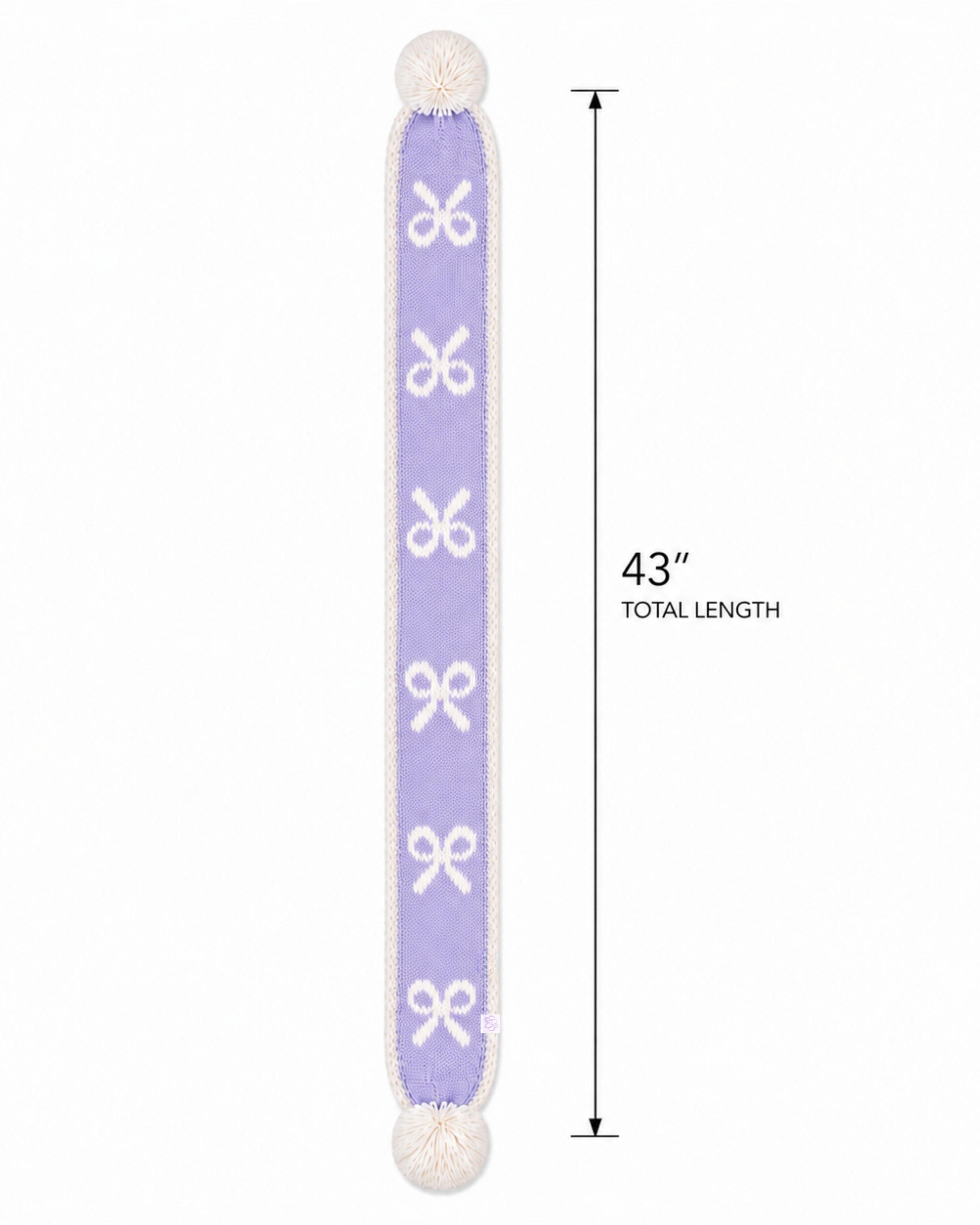 Bows Scarf - Lavender image number 2