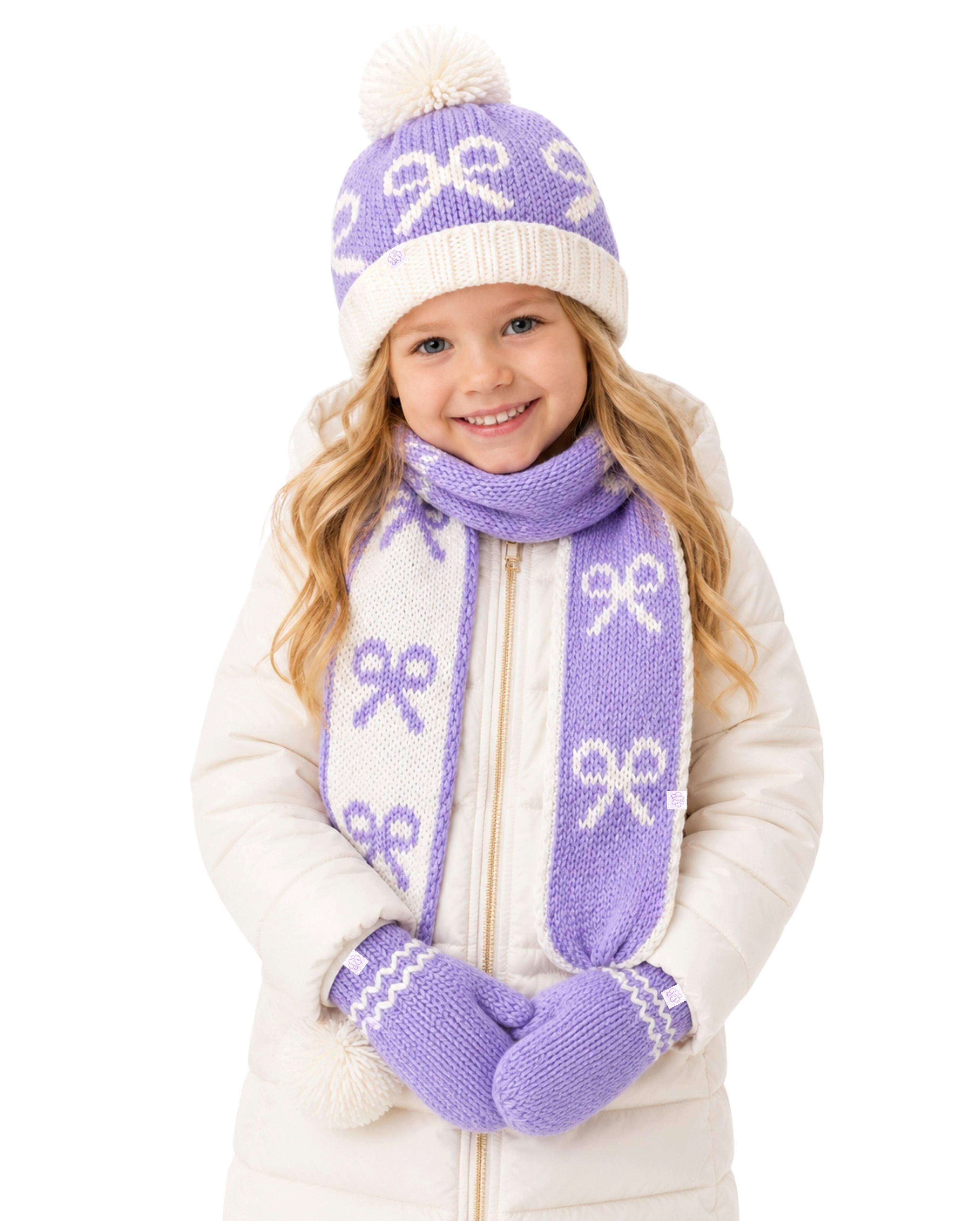 Bows Scarf - Lavender image number 1