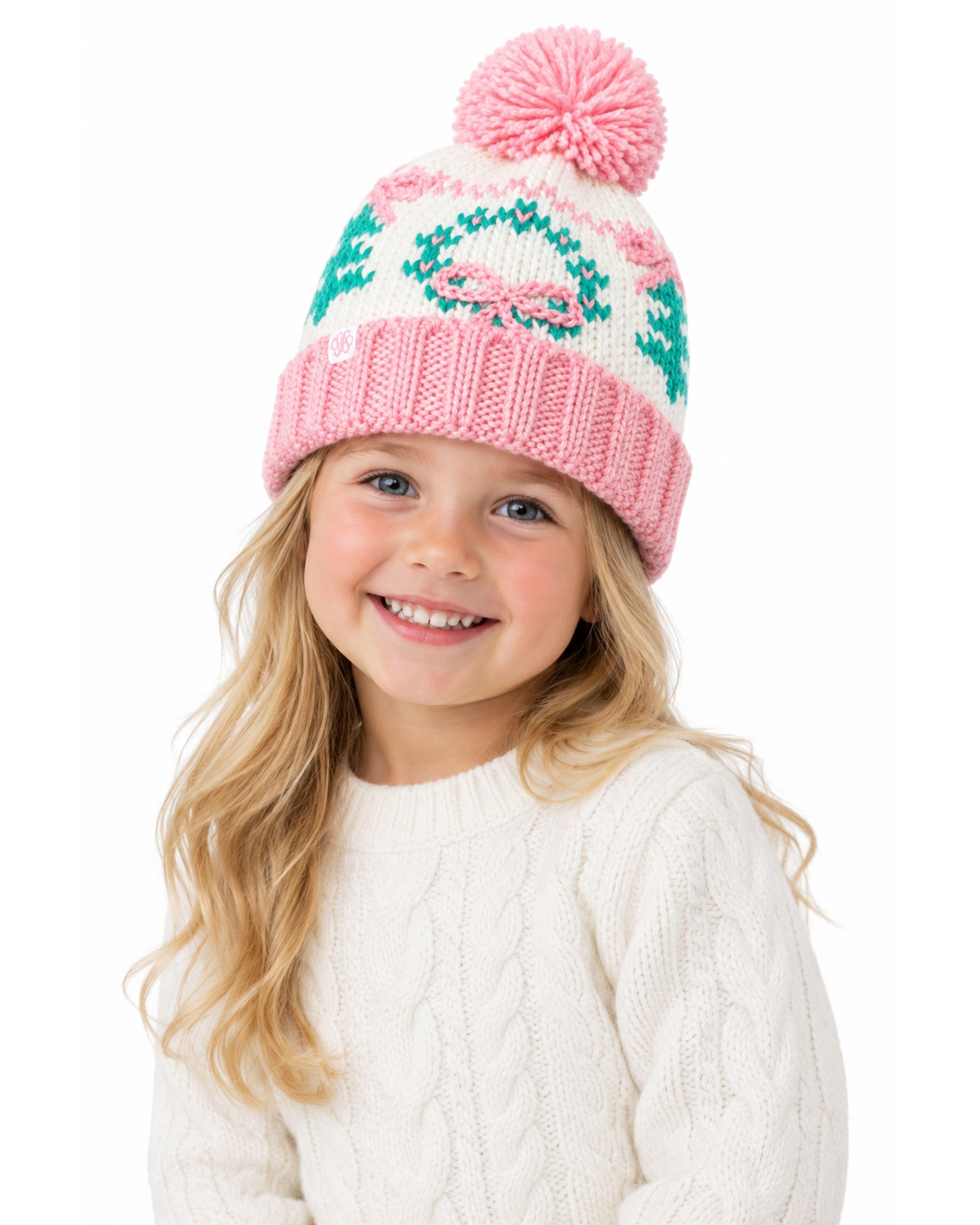 Holiday Wreath Bobble Hat image number 1