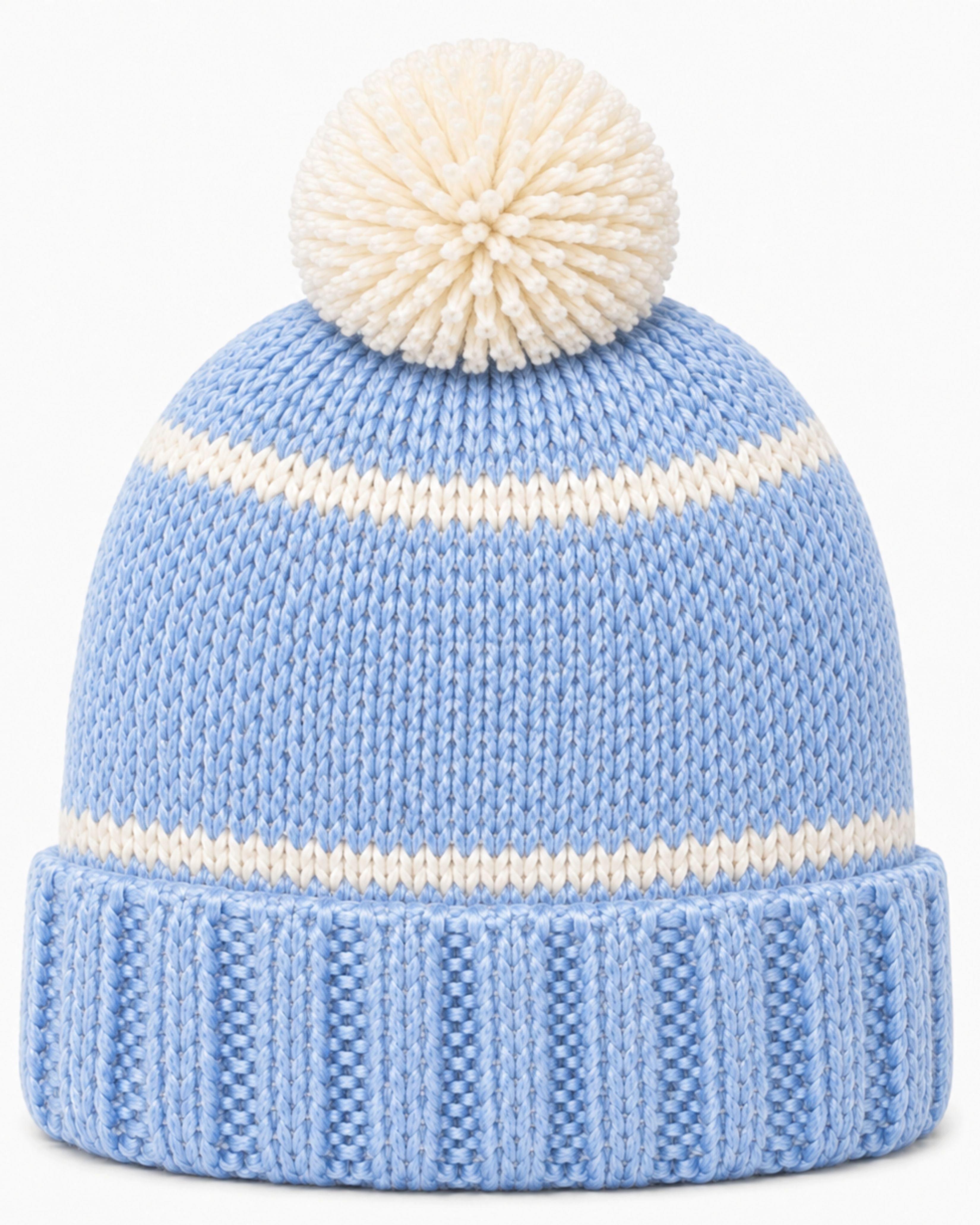 Mini Bobble Hat - Blue image number 3