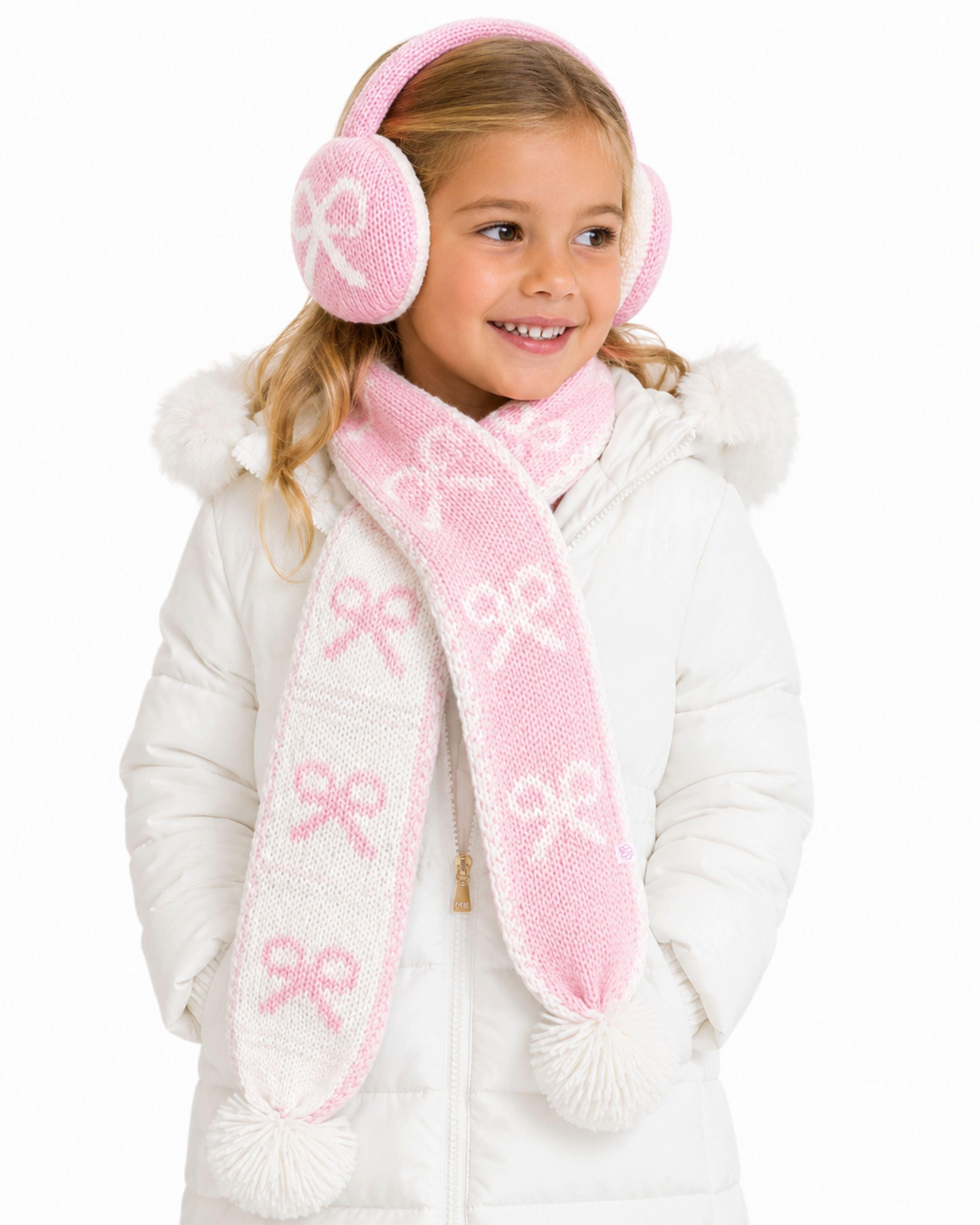 Bows Scarf - Pink image number 1