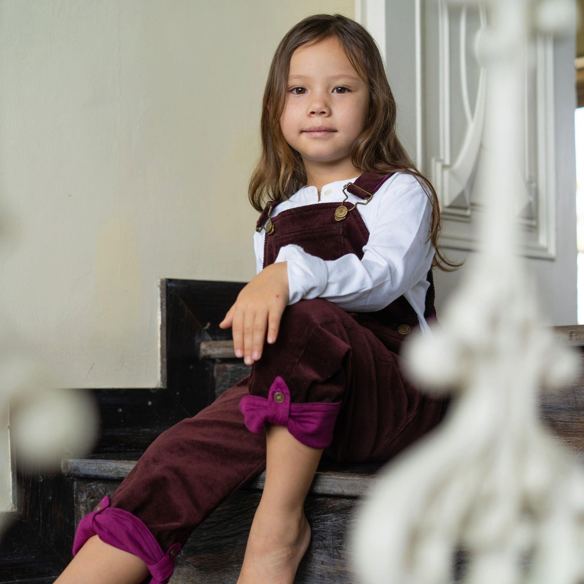 Elderberry Corduroy Overalls image number 4