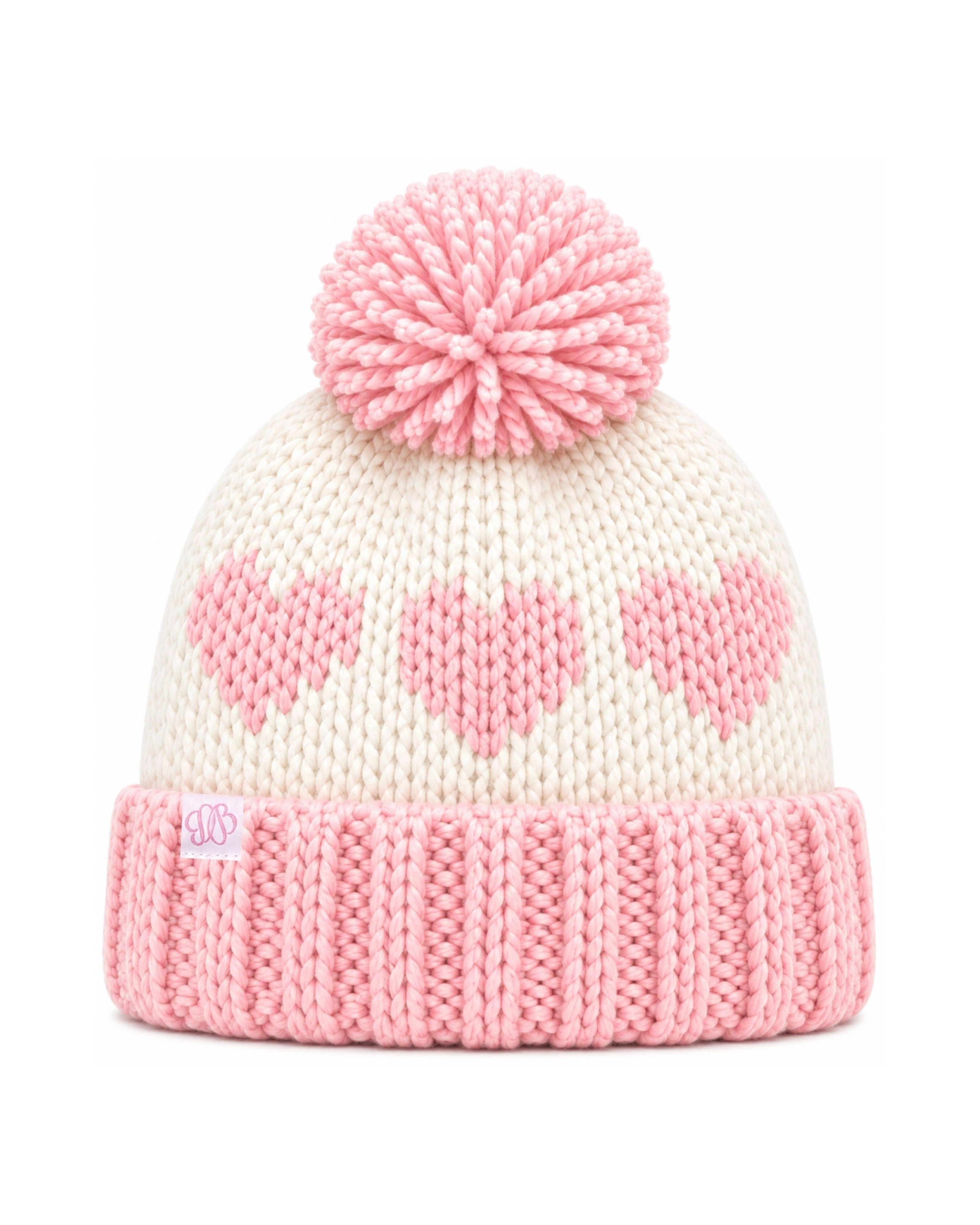 Hearts Cold Weather Gift Set - Pink & Ivory image number 2