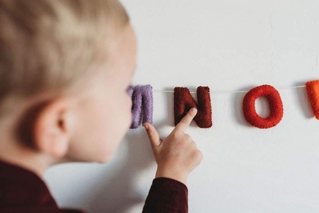 Alphabet & Numbers Garland (Rainbow) image number 2