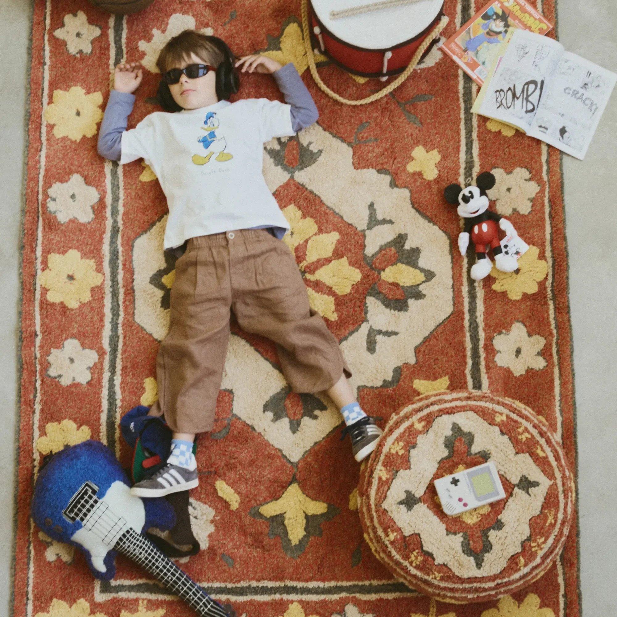 Washable Rug Persian Red image number 1