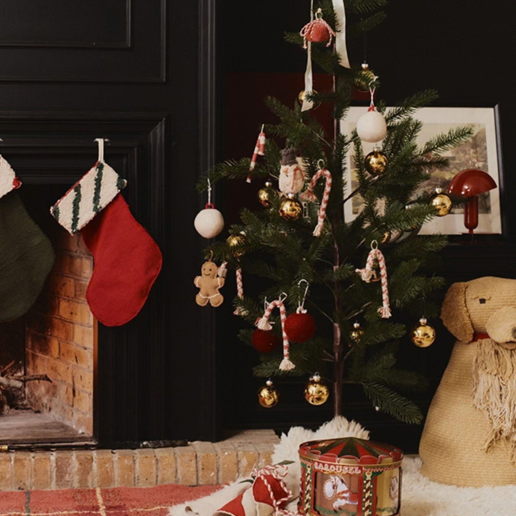 Set of 4 Christmas Felt Baubles image number 2