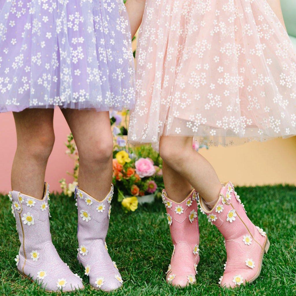 Cowgirl Lilac Oopsie Daisy Boots image number 1
