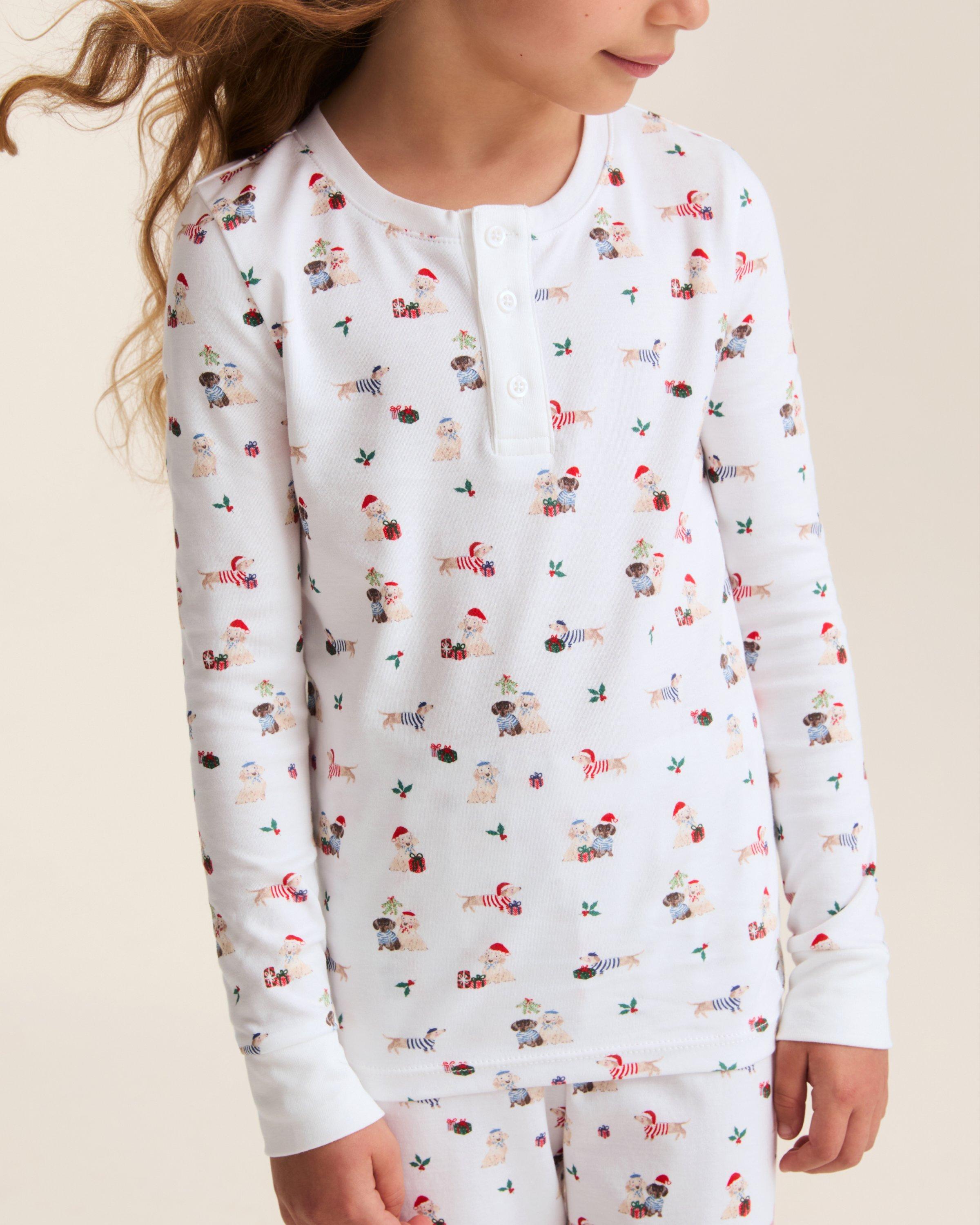 Kid's Pima Snug Fit Pajama Set in Woof de No&euml;l image number 1