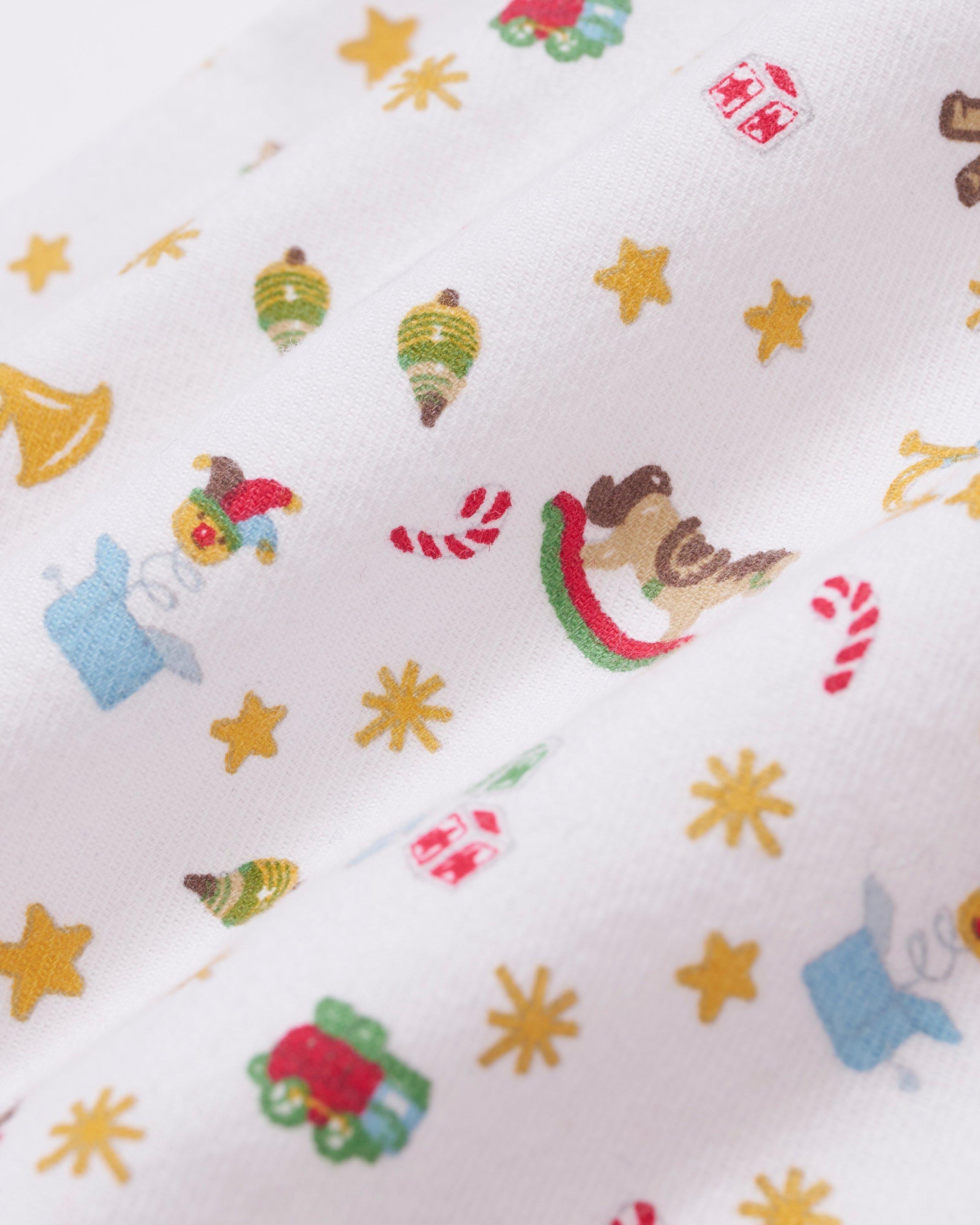 Kid's Twill Pajama Set in Santa's Workshop image number 3