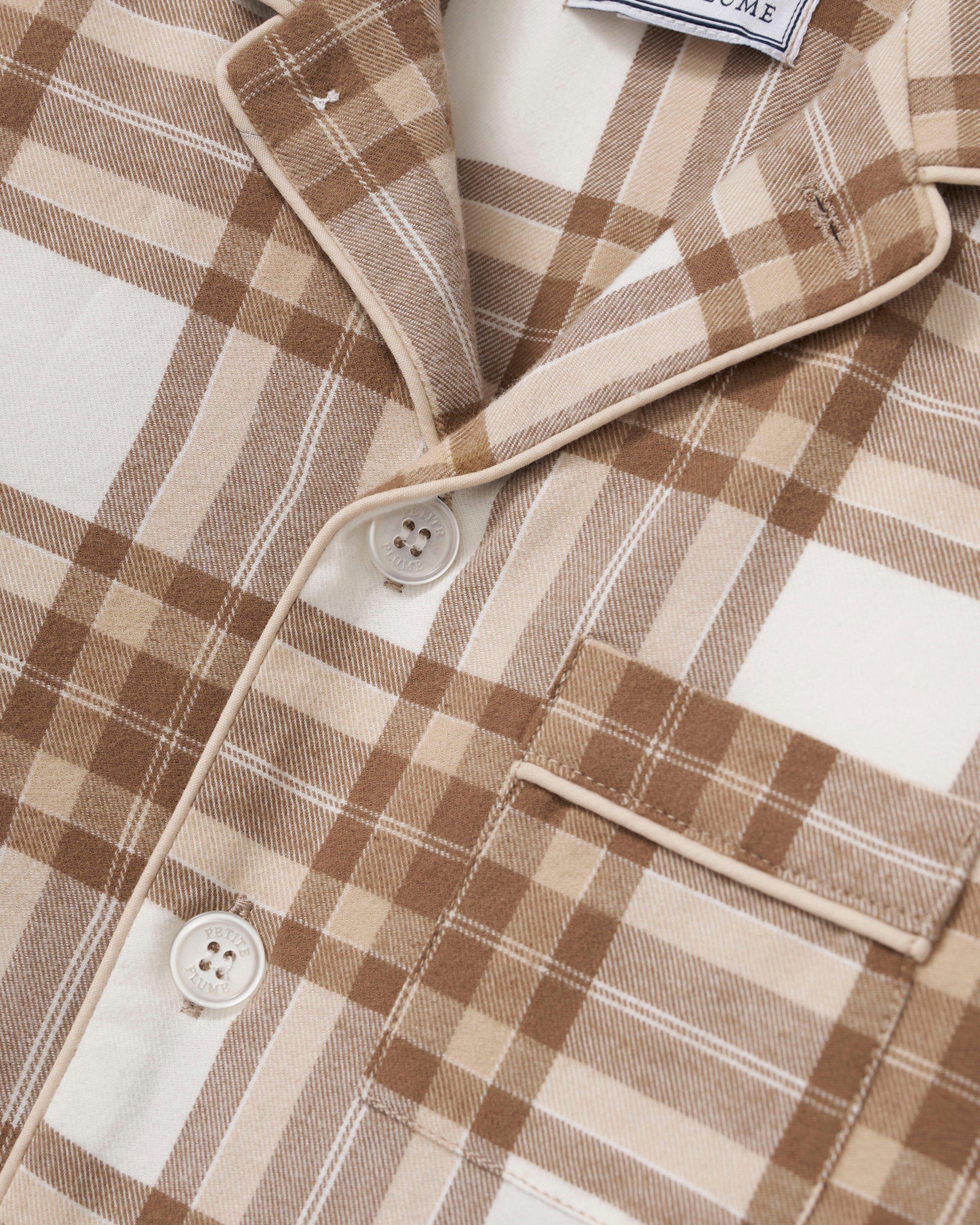 Kid's Brushed Twill Pajama Set in Cotswolds Tartan image number 4