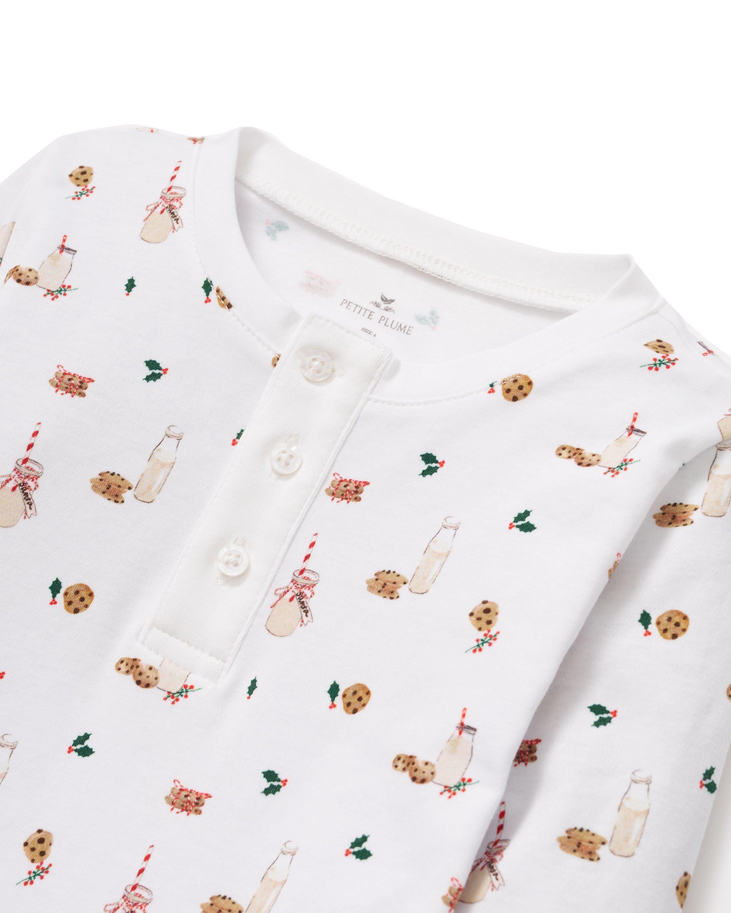 Kid's Pima Snug Fit Pajama Set in Yuletide Treats image number 3