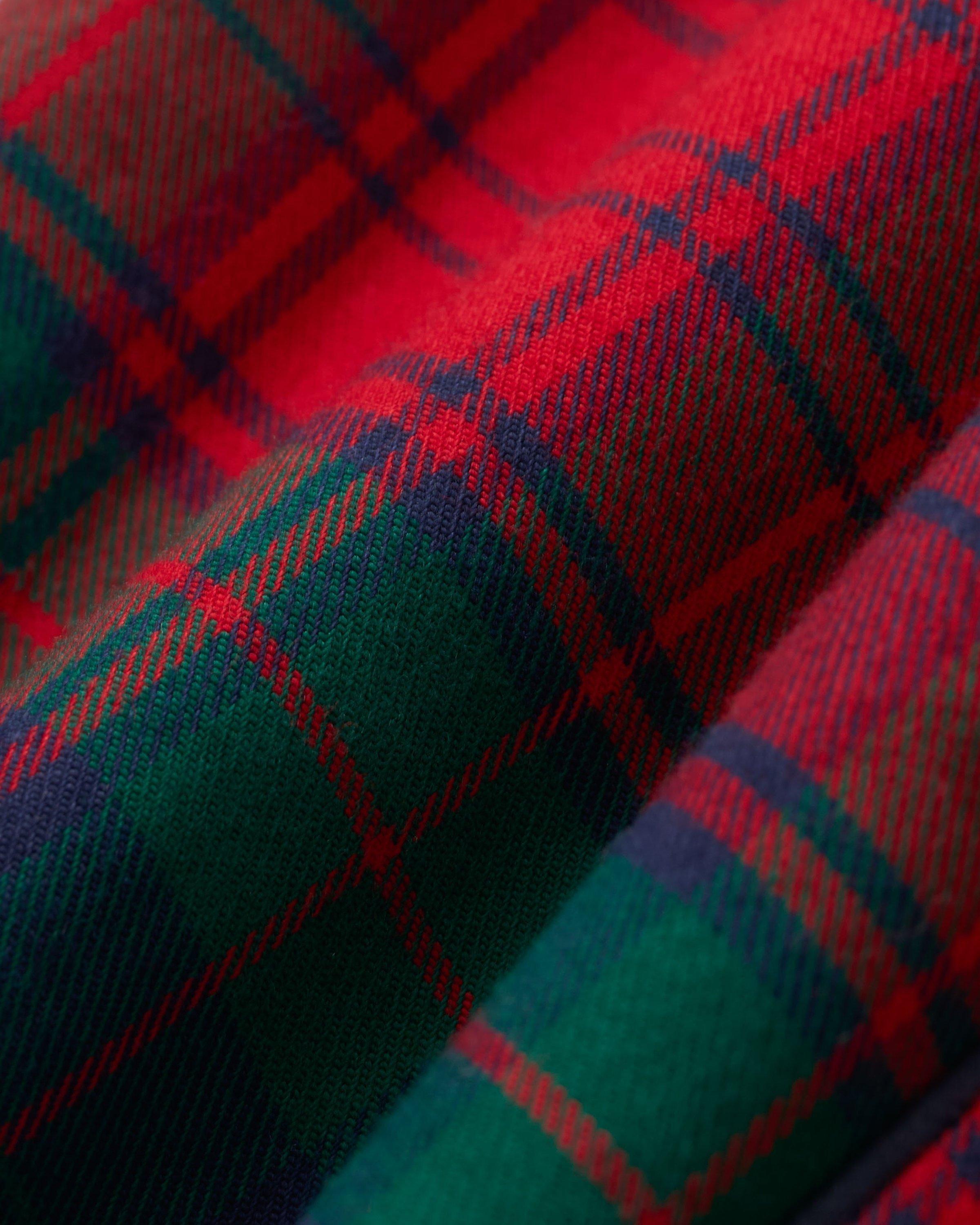 Kid's Brushed Twill Pajama Set in St. James Tartan image number 2