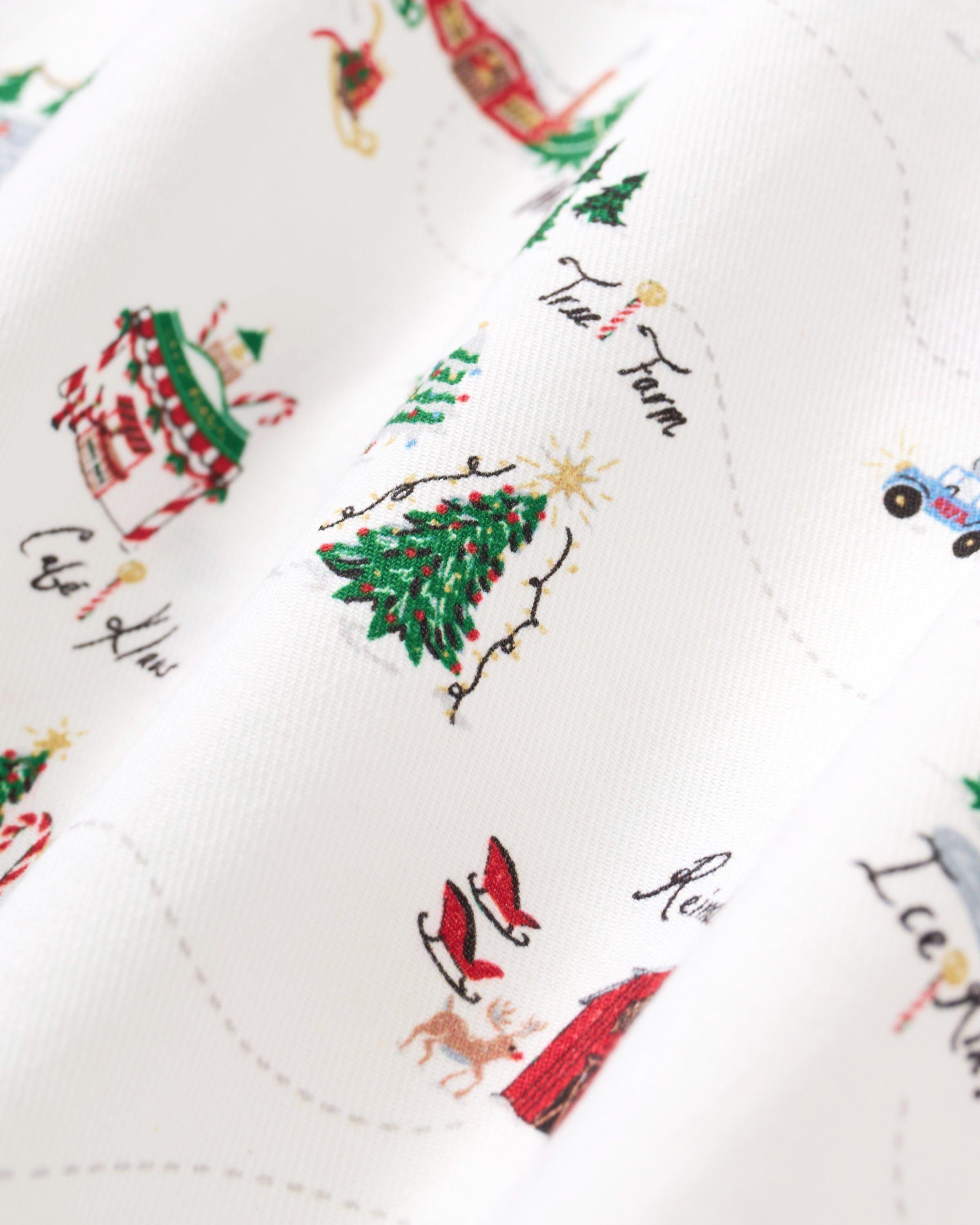 Kid's Twill Pajama Set in North Pole Chronicles image number 4
