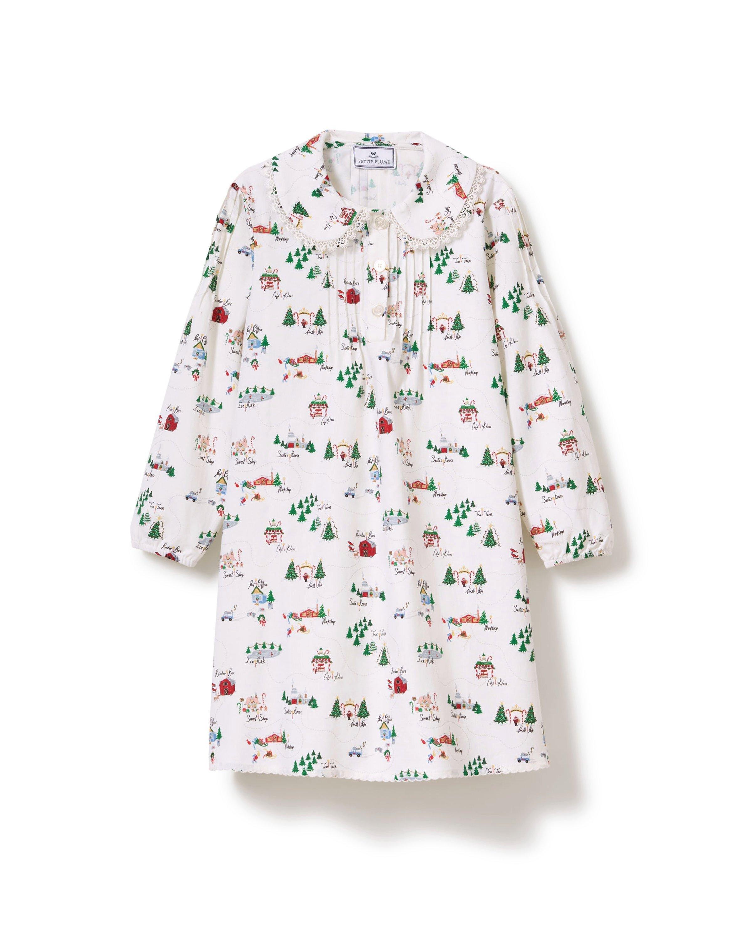 Girl's Twill Lola Nightgown in North Pole Chronicles image number 3