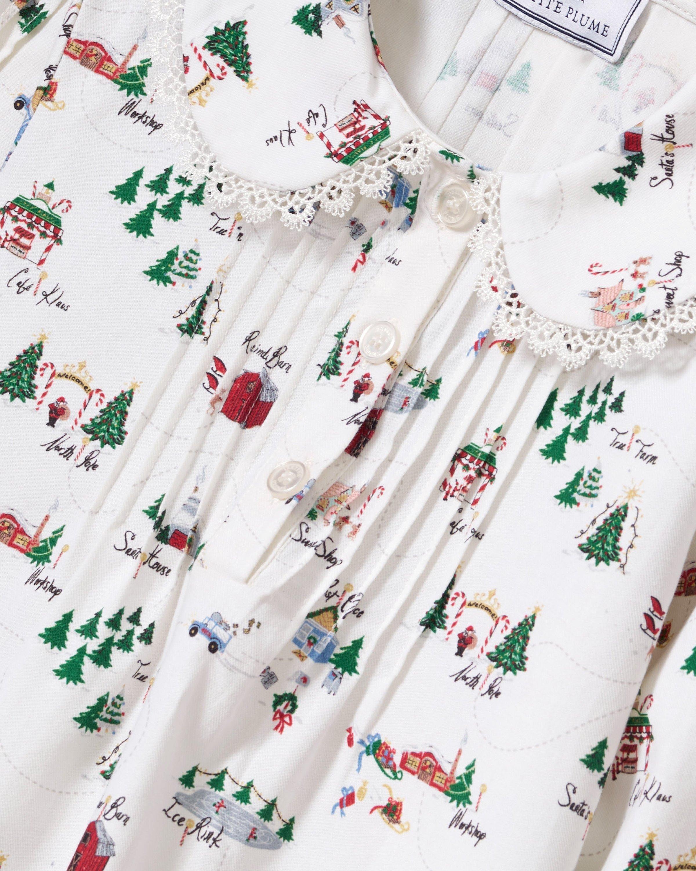 Girl's Twill Lola Nightgown in North Pole Chronicles image number 4