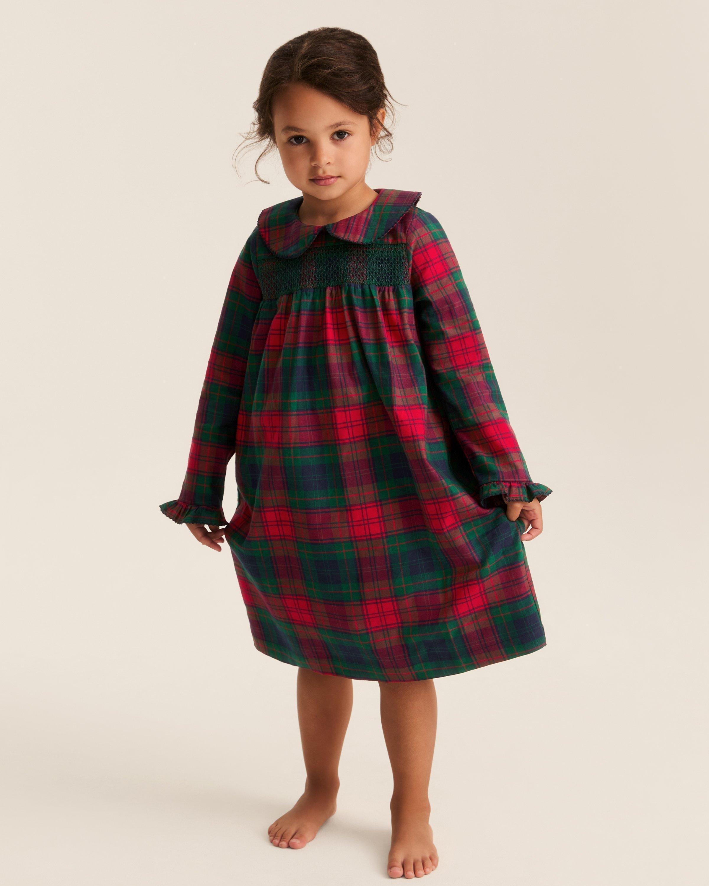 Girl's Brushed Twill Eloise Nightgown in St. James Tartan image number 2
