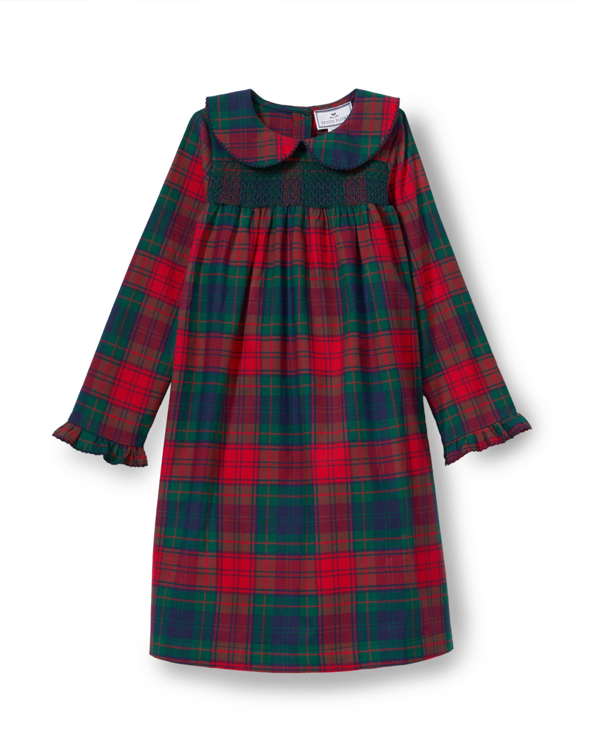 Girl's Brushed Twill Eloise Nightgown in St. James Tartan image number 3