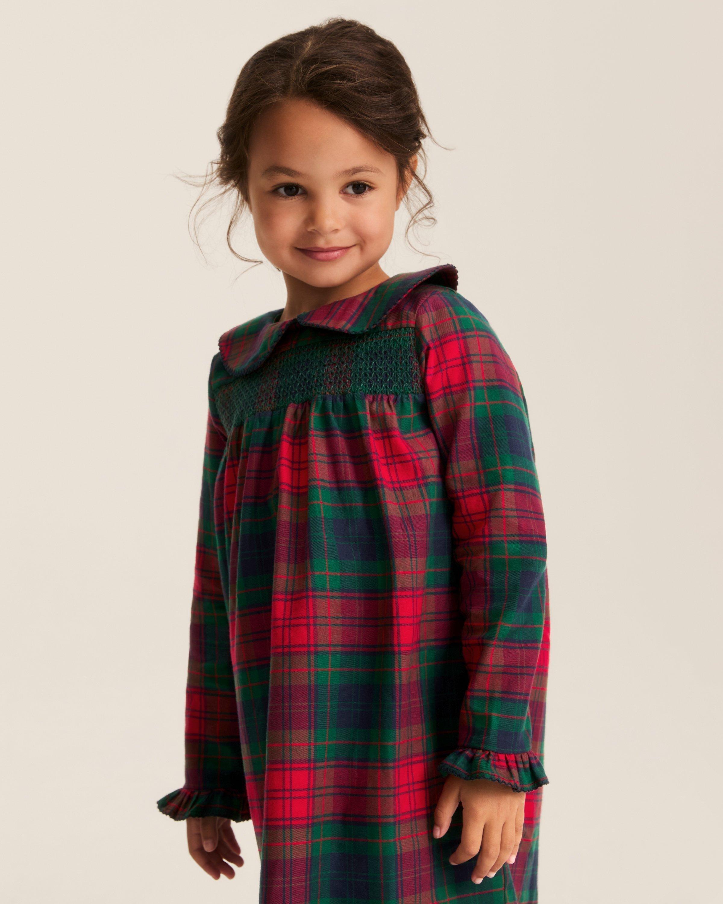 Girl's Brushed Twill Eloise Nightgown in St. James Tartan image number 1