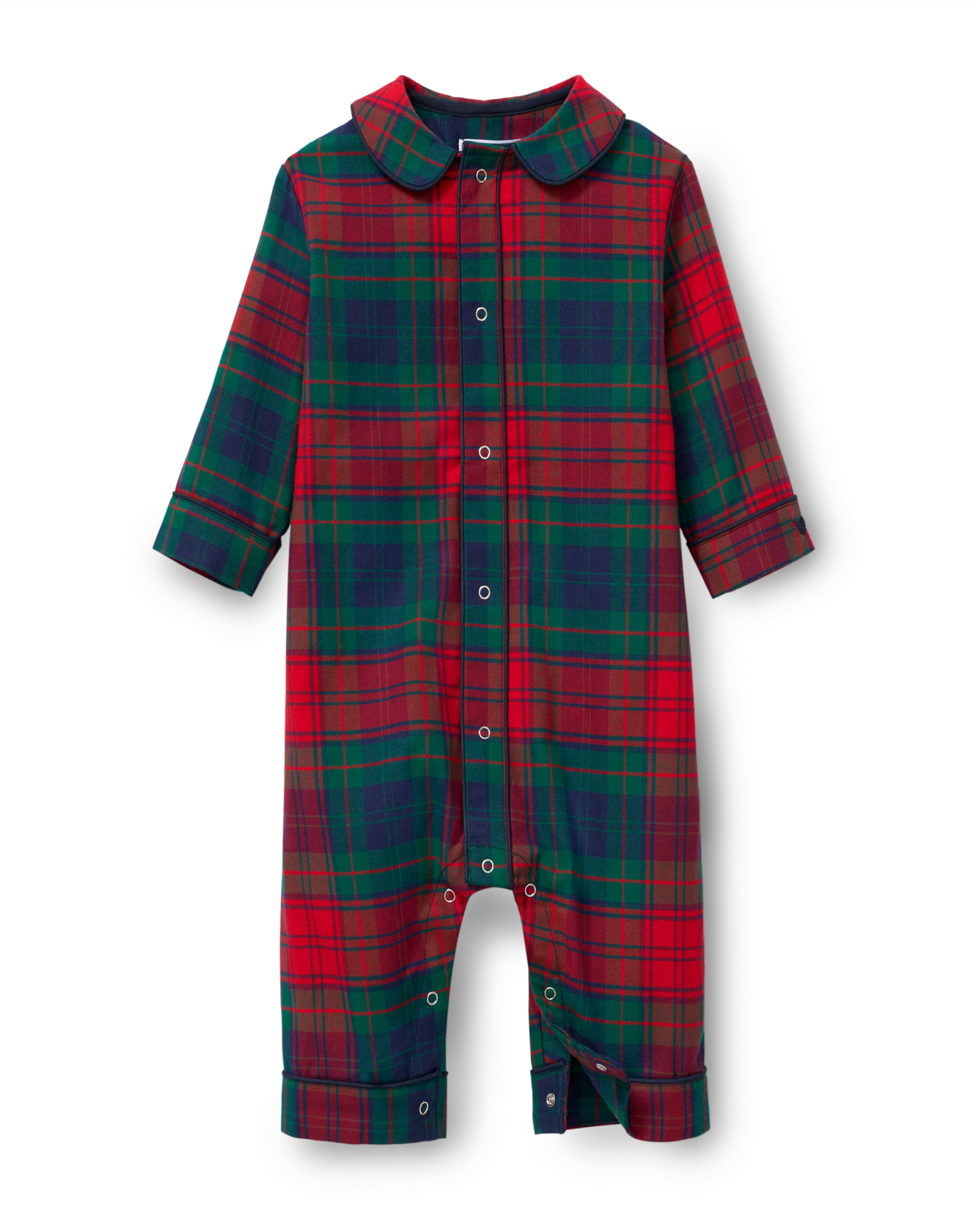 Baby's Brushed Twill Madeline Romper in St. James Tartan image number 1