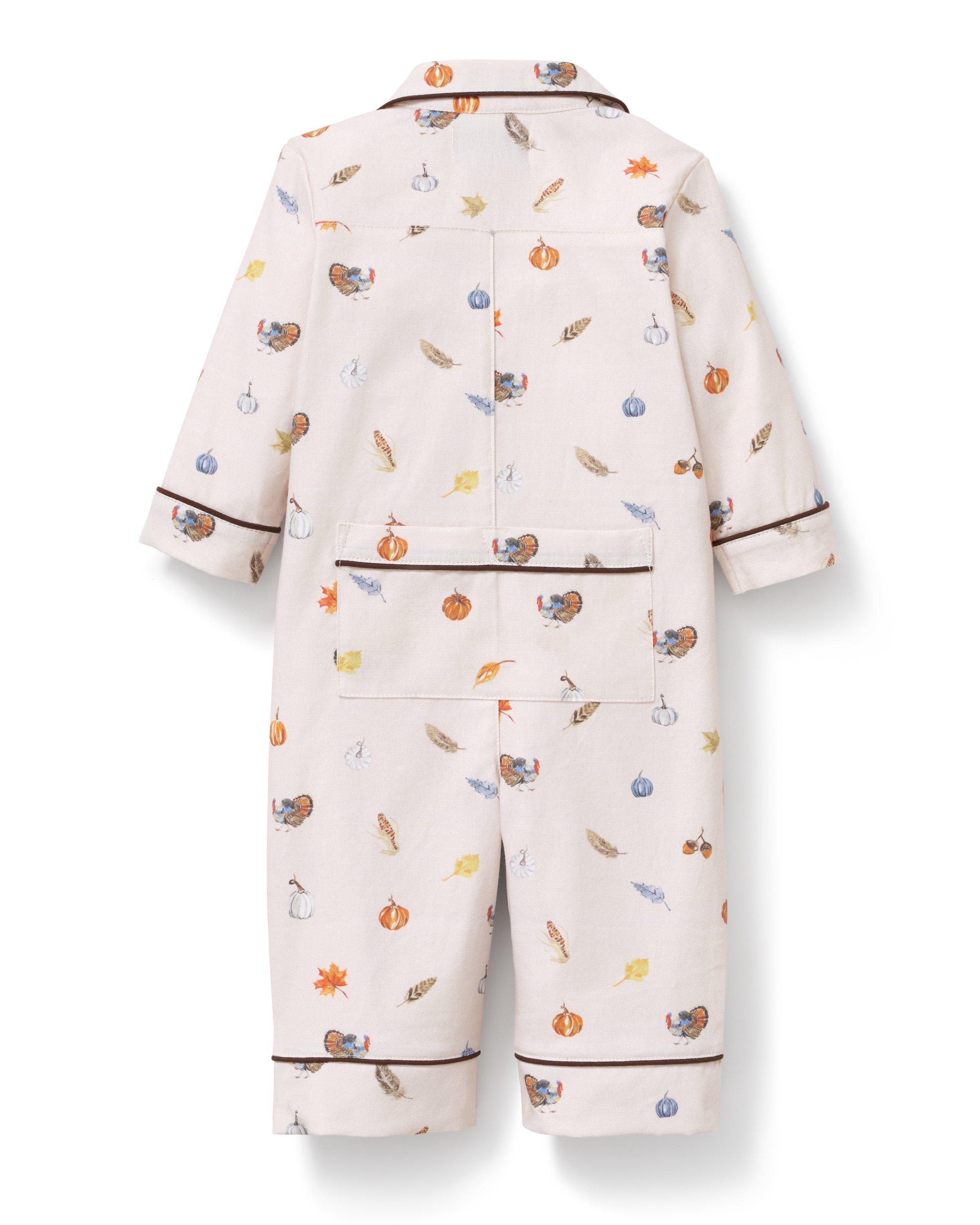 Baby's Twill Classic Romper in Thanksgiving Traditions image number 1