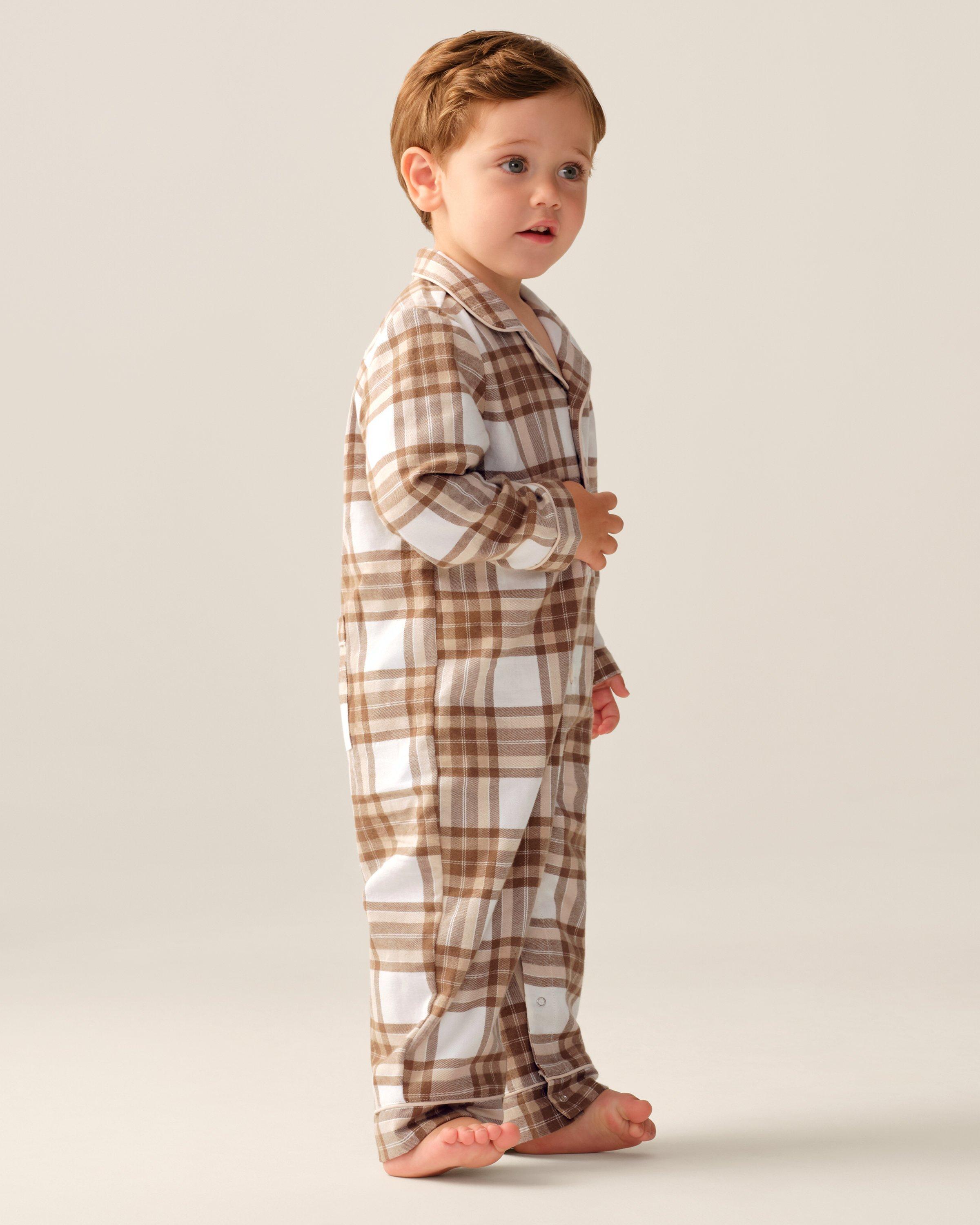 Baby's Brushed Twill Classic Romper in Cotswolds Tartan image number 2