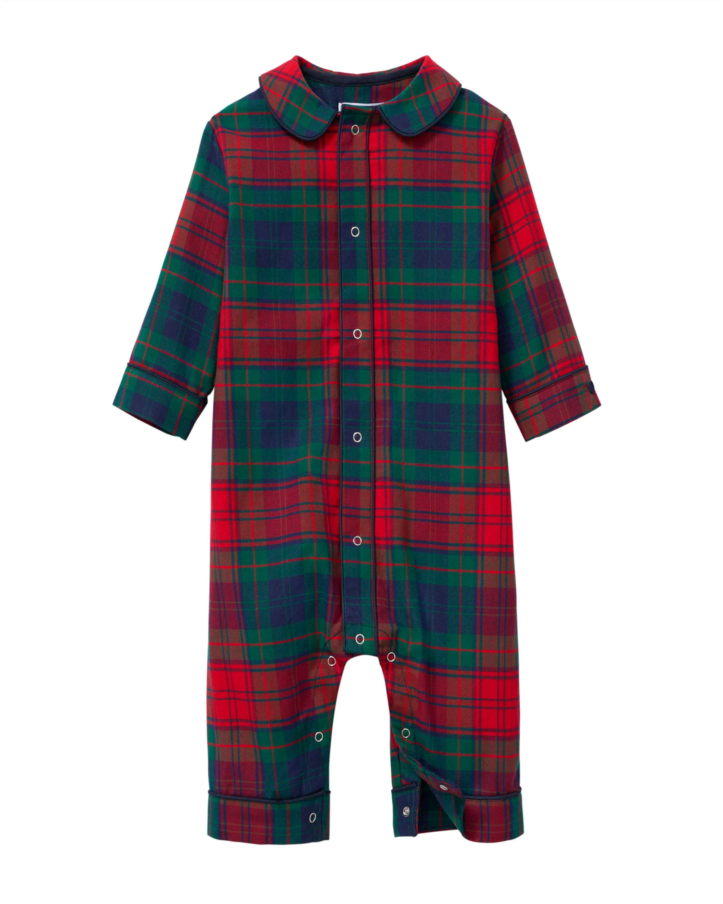 Baby's Brushed Twill Cambridge Romper in St. James Tartan image number 4