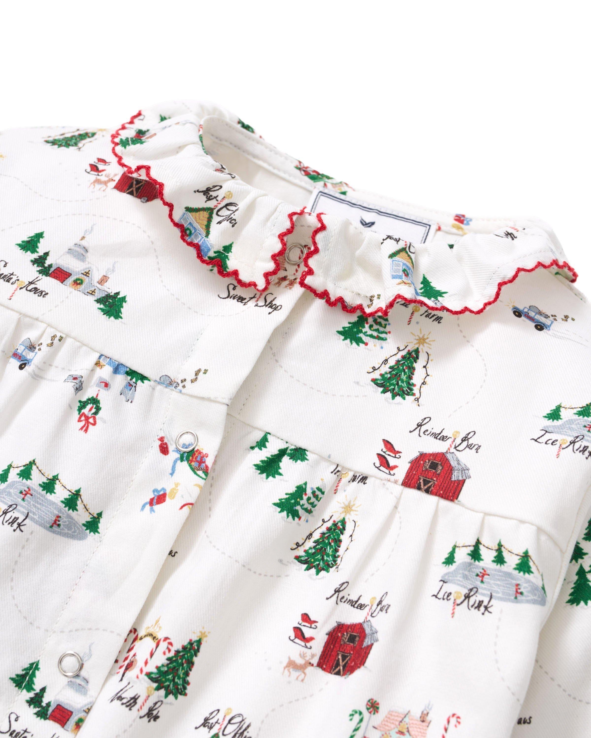 Baby's Twill Madeline Romper in North Pole Chronicles image number 1