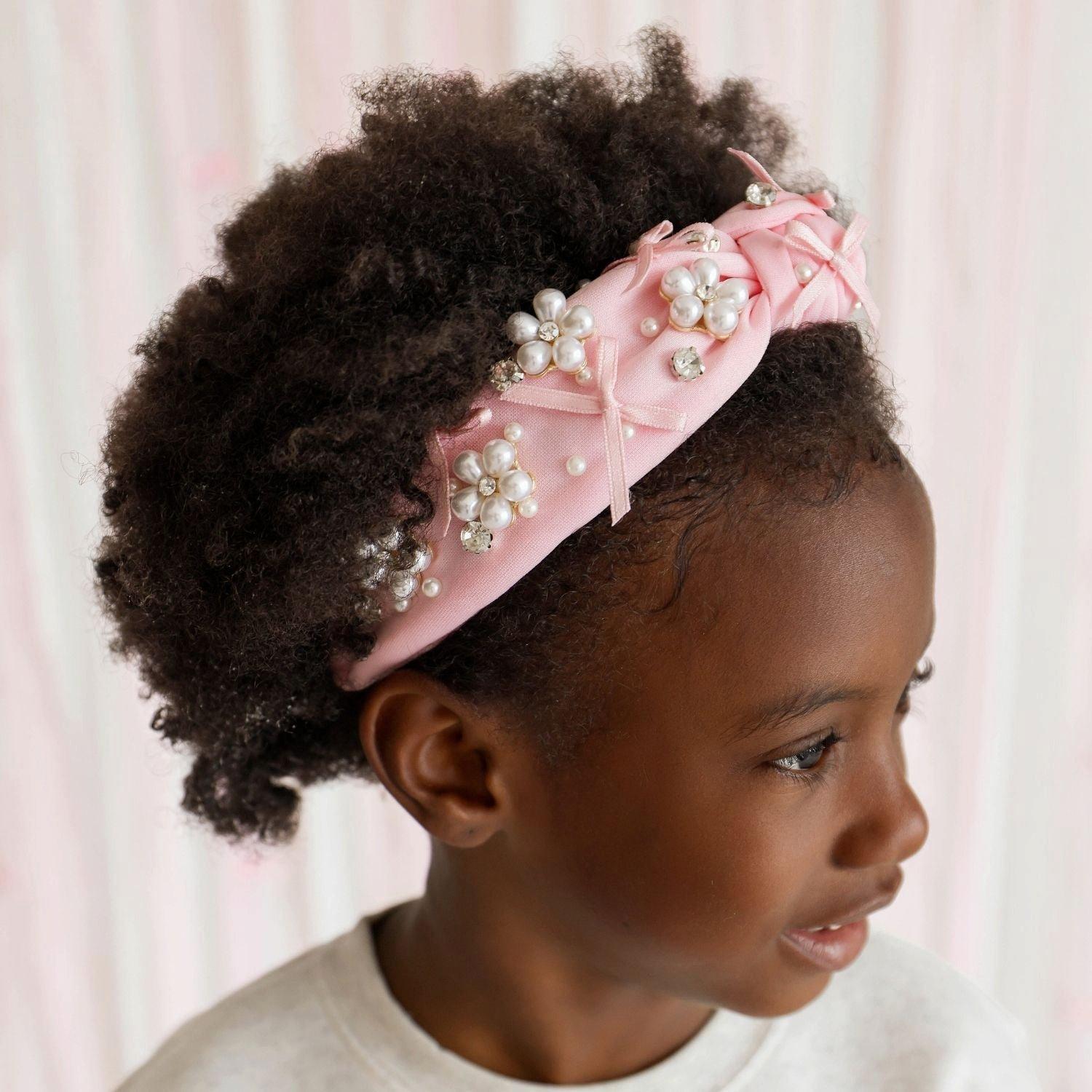 Bow & Bloom Gemstone Headband image number 2