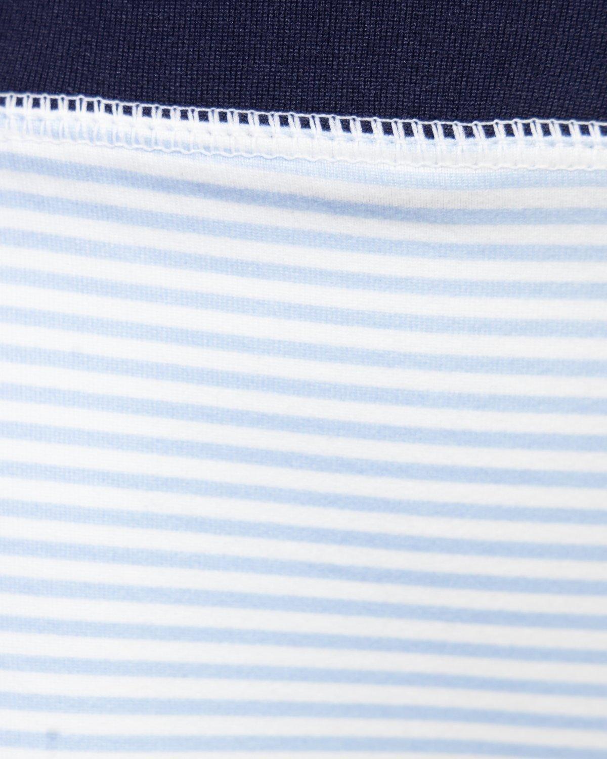 Kids Base Layer Set in Sky Blue Stripes image number 1