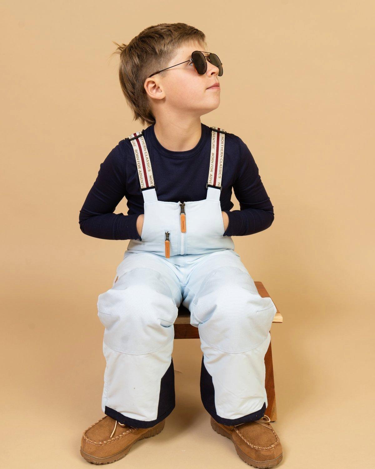 Kids Base Layer Set in Navy Blue image number 2