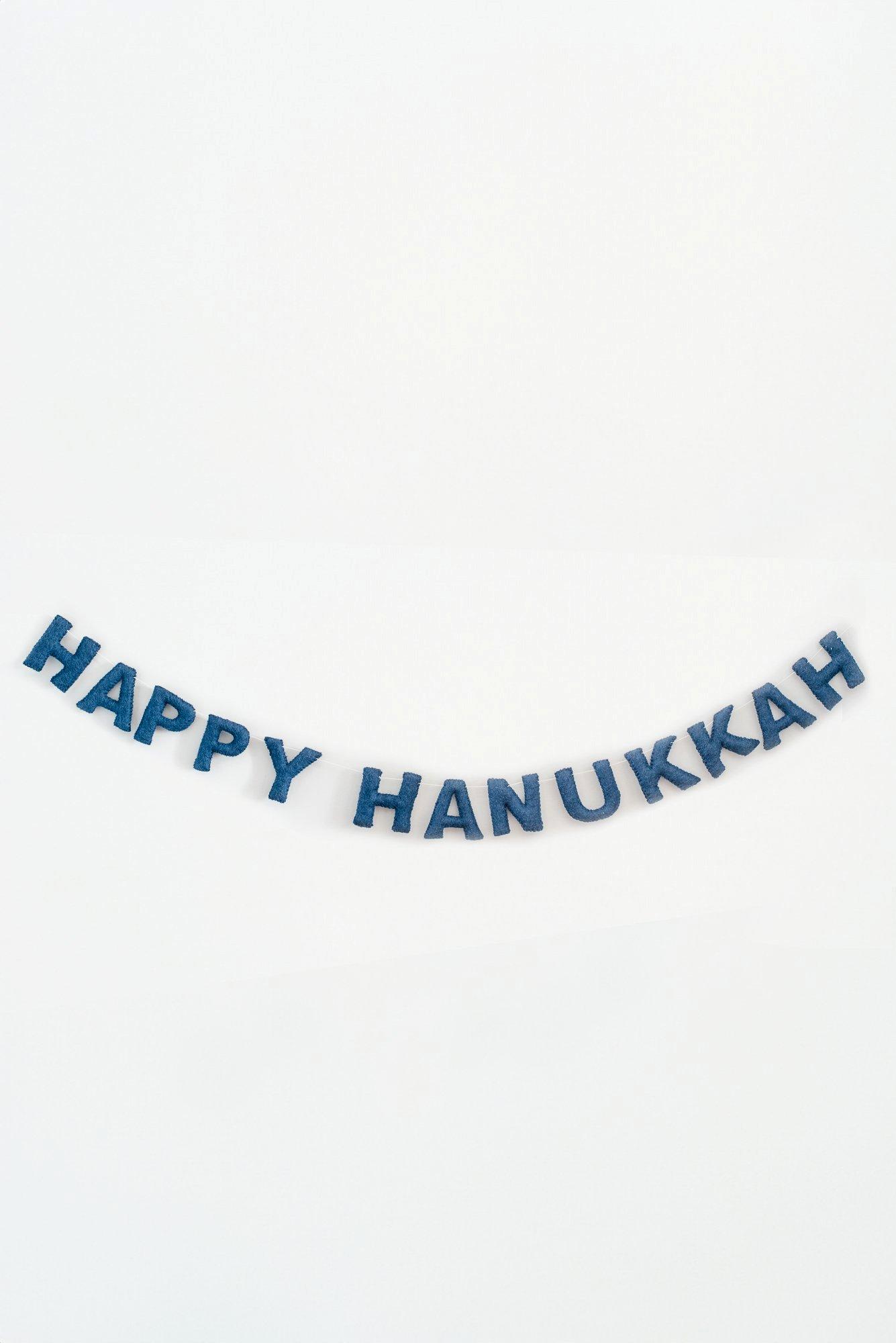 Happy Hanukkah Banner (Navy) image number 1