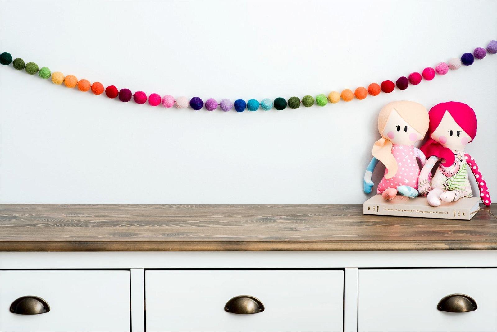 Rainbow Ball Garland image number 2