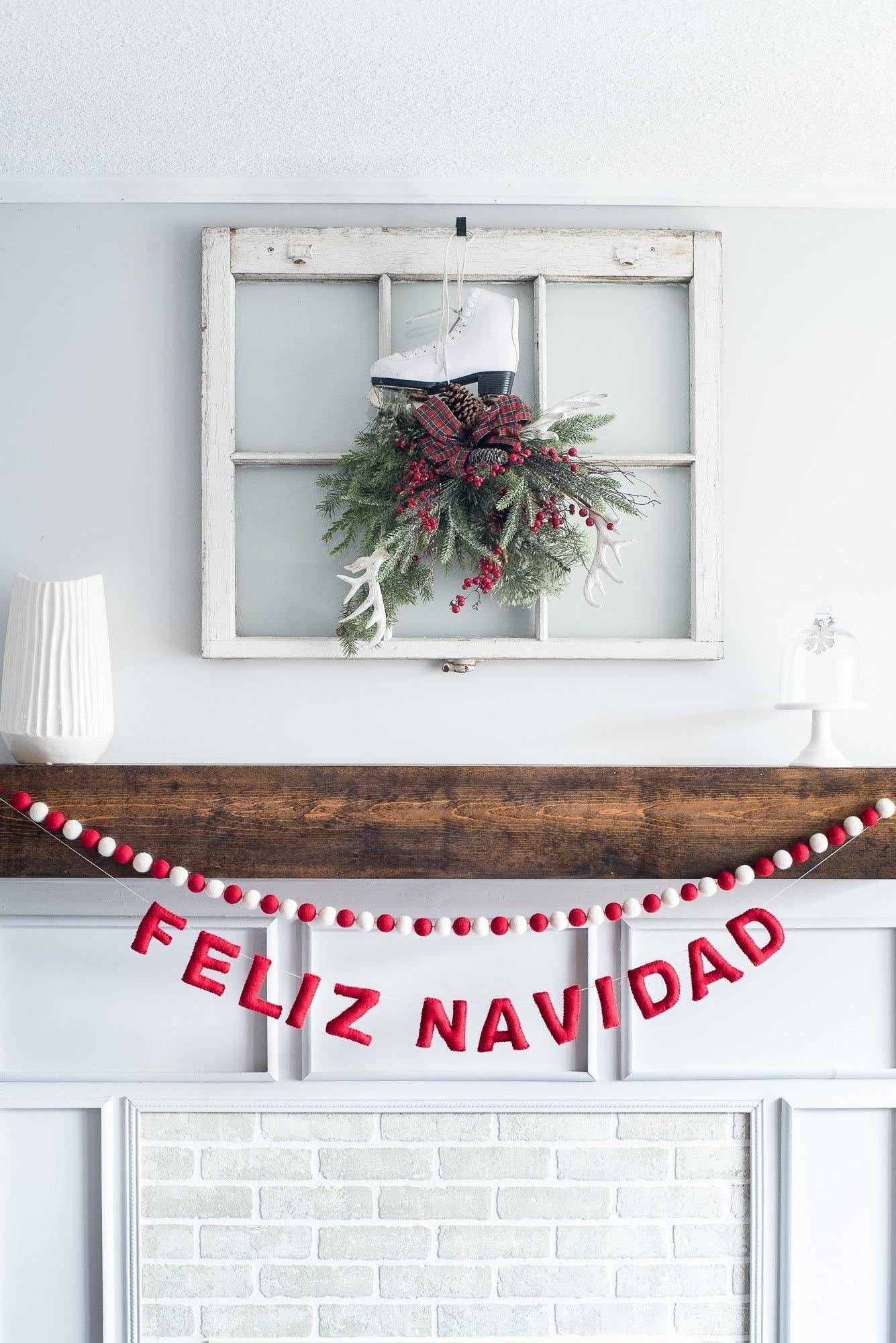 Feliz Navidad Banner (Red) image number 1