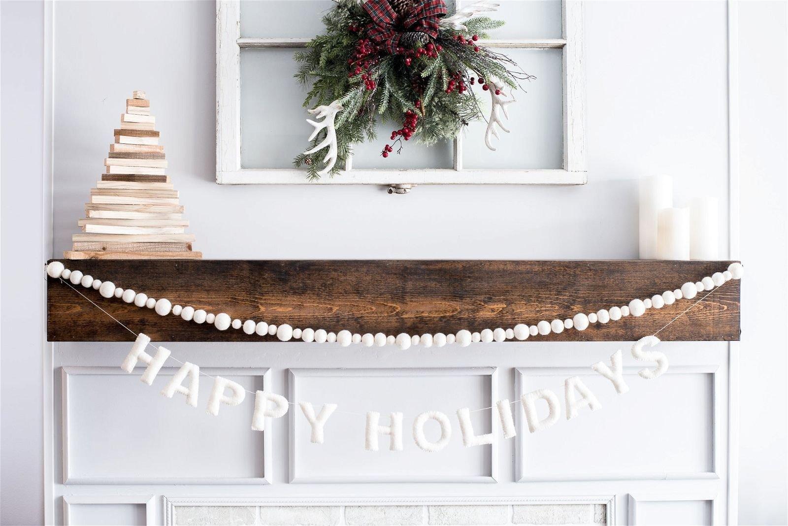 Happy Holidays Banner (White) image number 2
