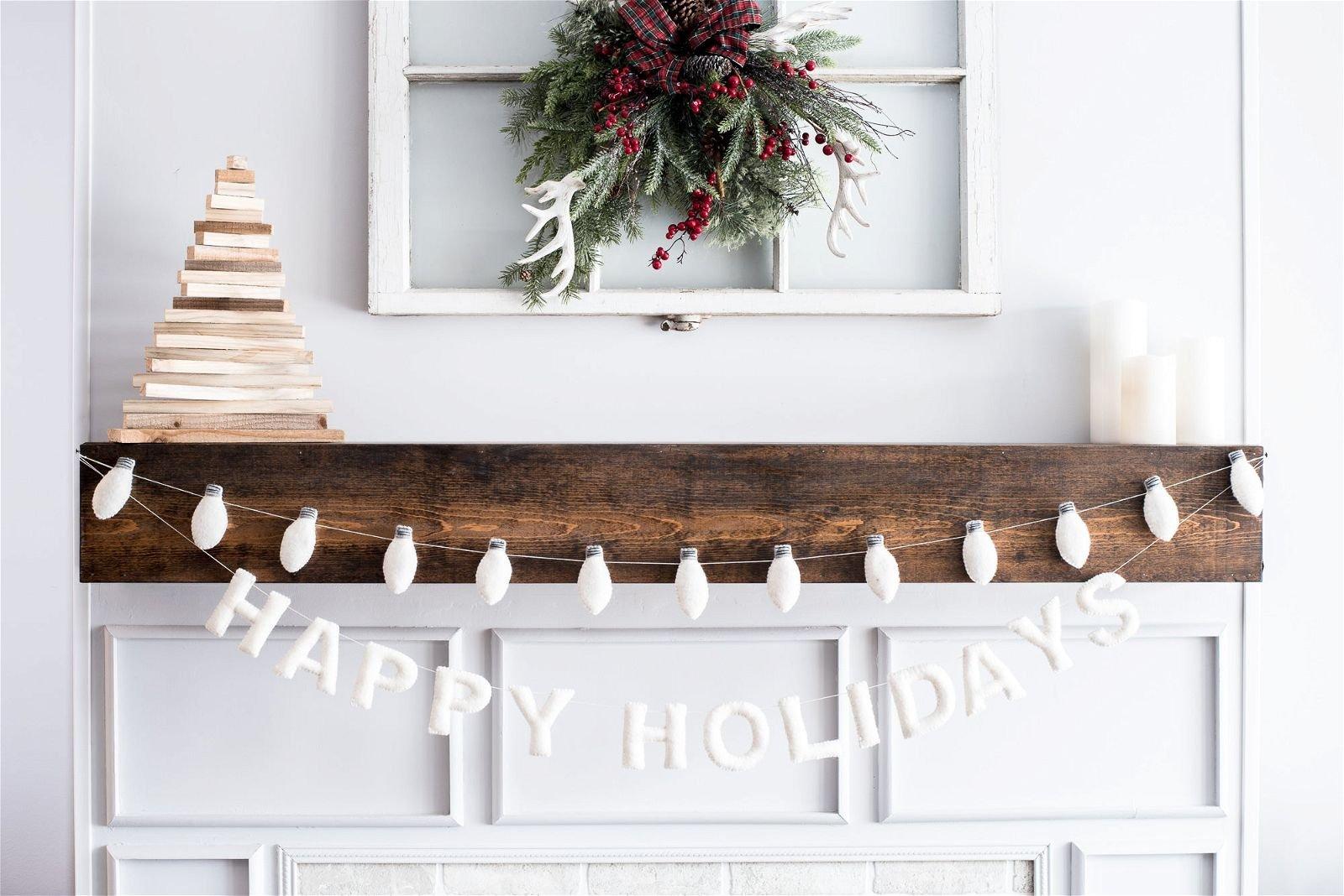 Happy Holidays Banner (White) image number 1
