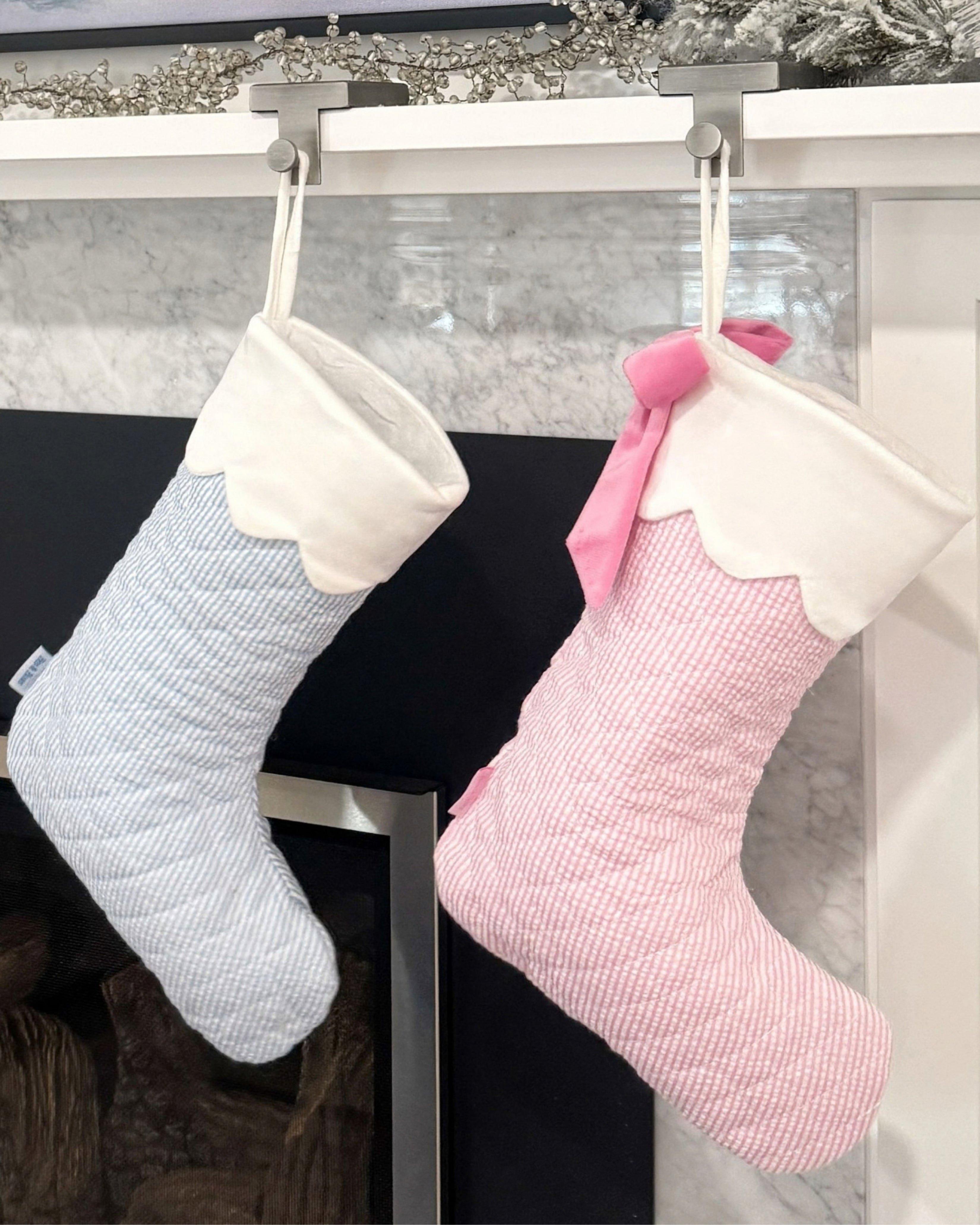 Quilted Stocking - Blue image number 1