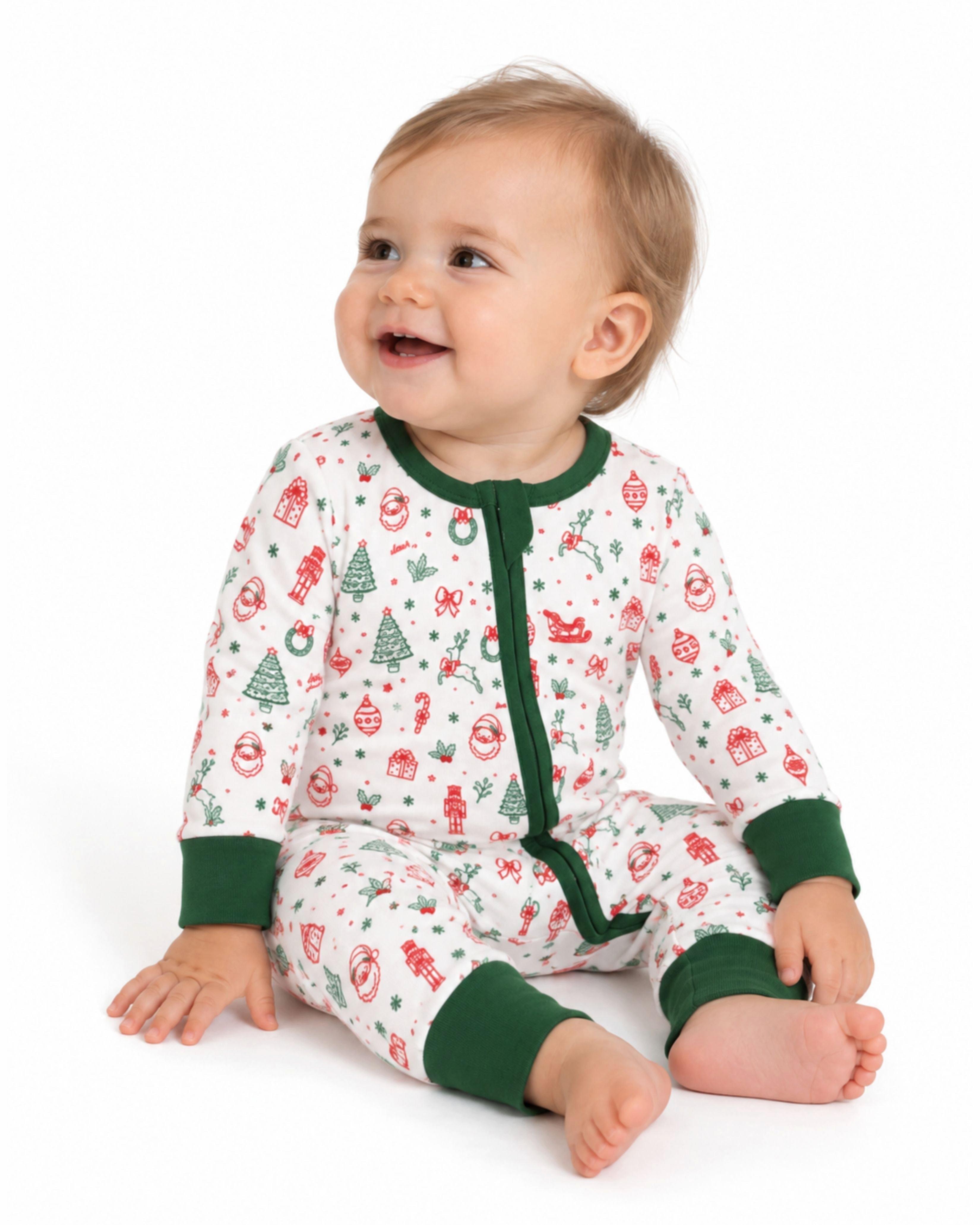 Dear Santa One-Piece Pajamas image number 2
