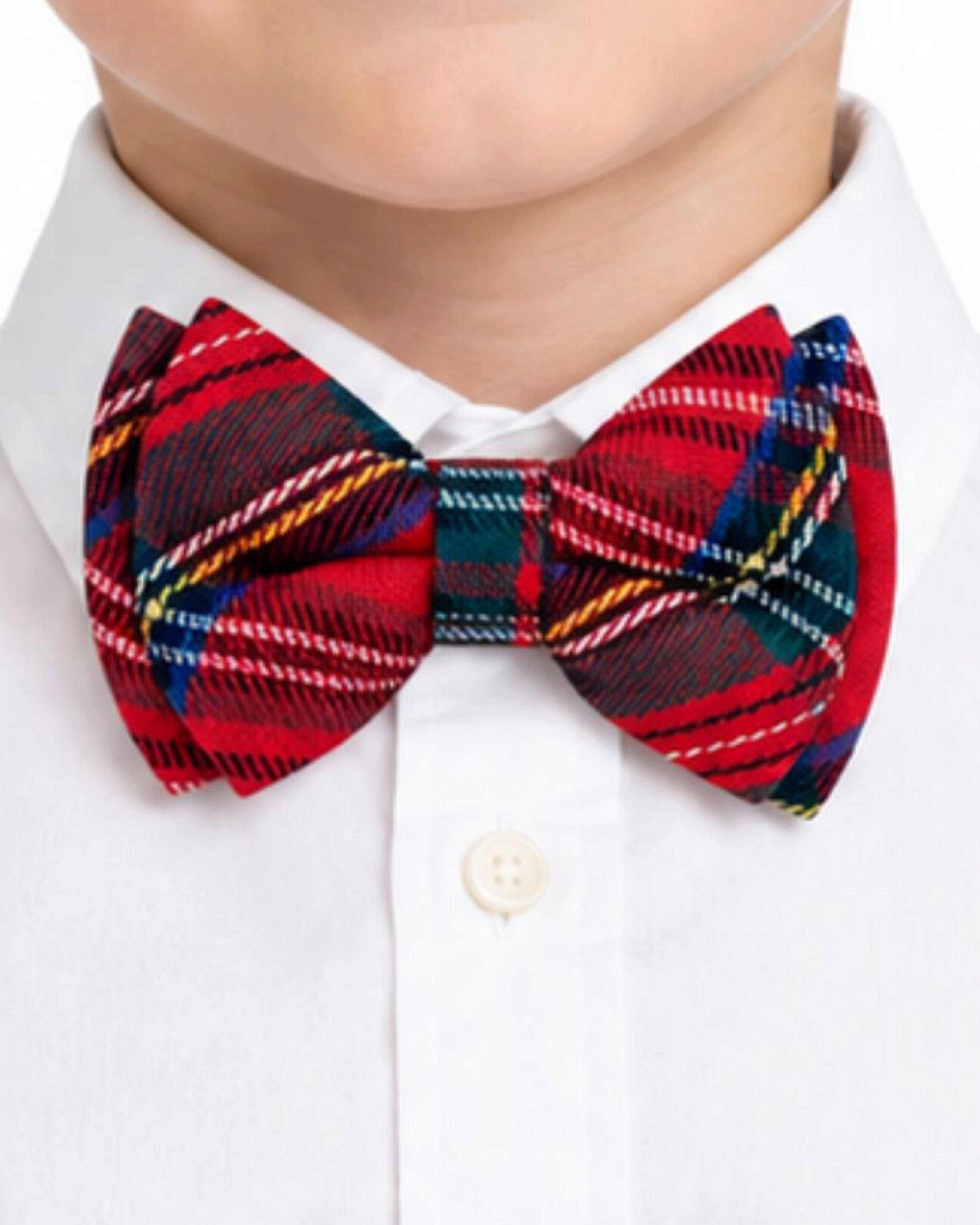 Plaid Scottie Stewart Bow Tie image number 3